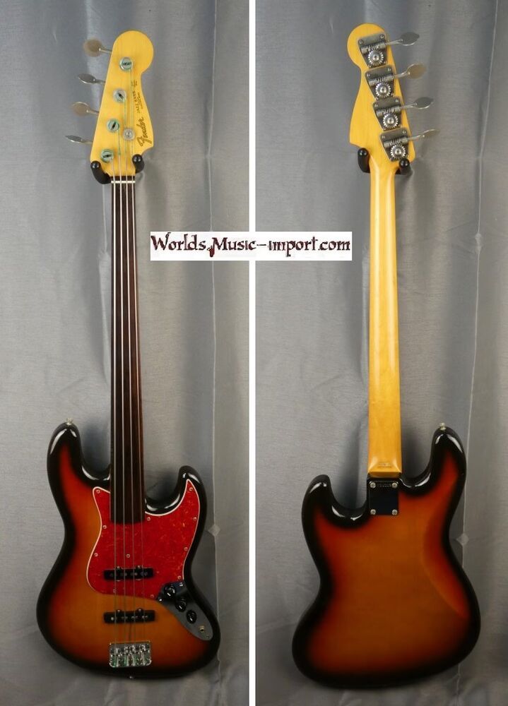 FENDER Jazz Bass JB'62-FL 3TS Fretless 1989 sans repère