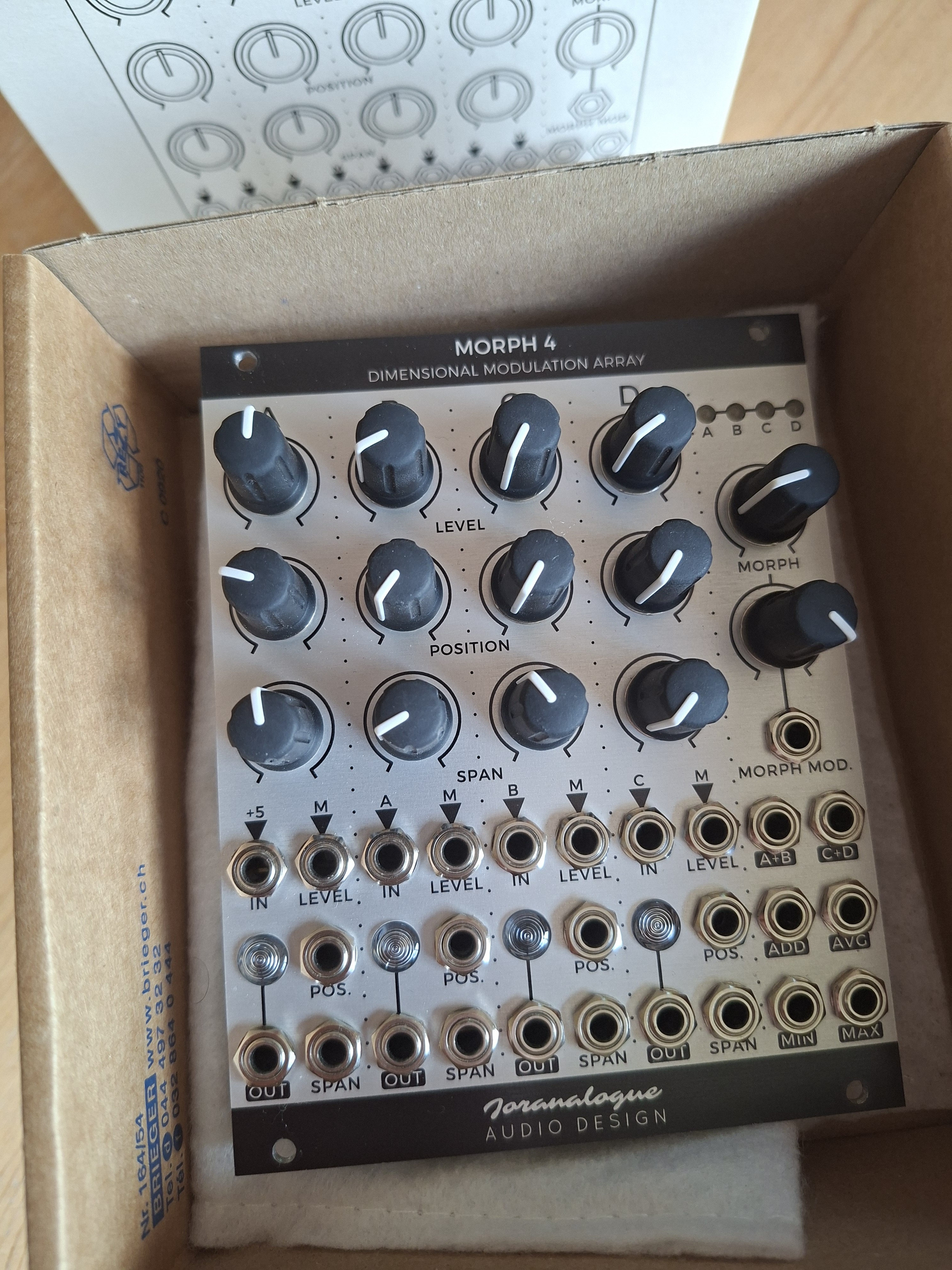 Vends Joranalogue Morph 4