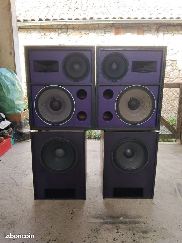 RCF Espace 400 modifiées + Caisson 15"  – Ensemble Hi-Fi / Sono haut de gamme