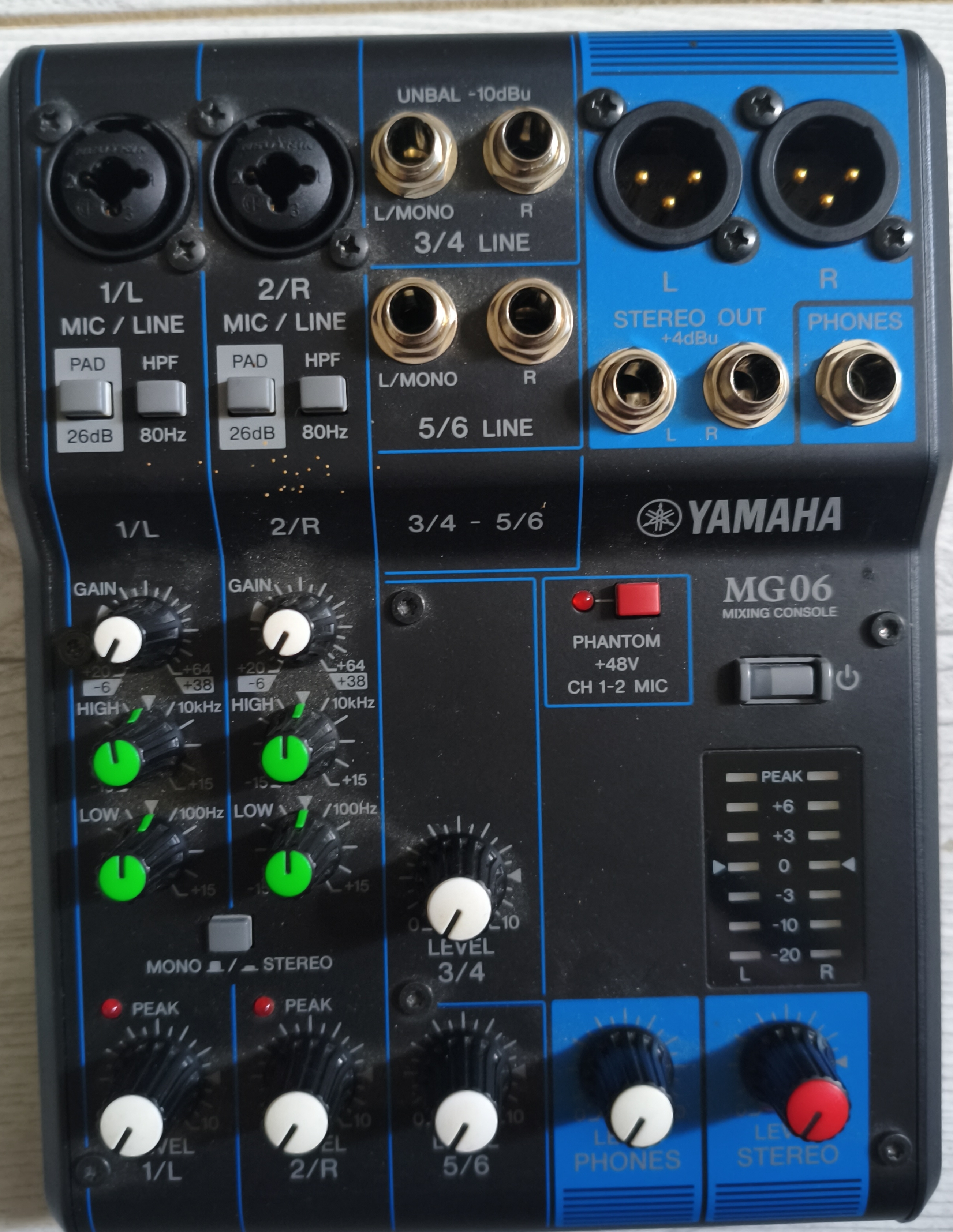 Table de mixage MG06 Yamaha 