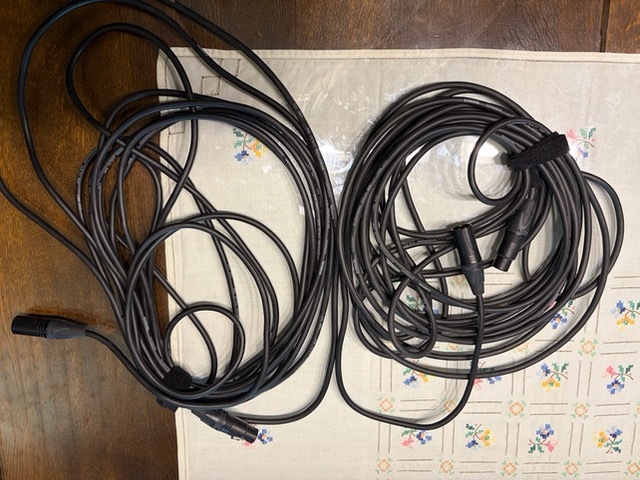 2 câbles microphone – 10 mètres