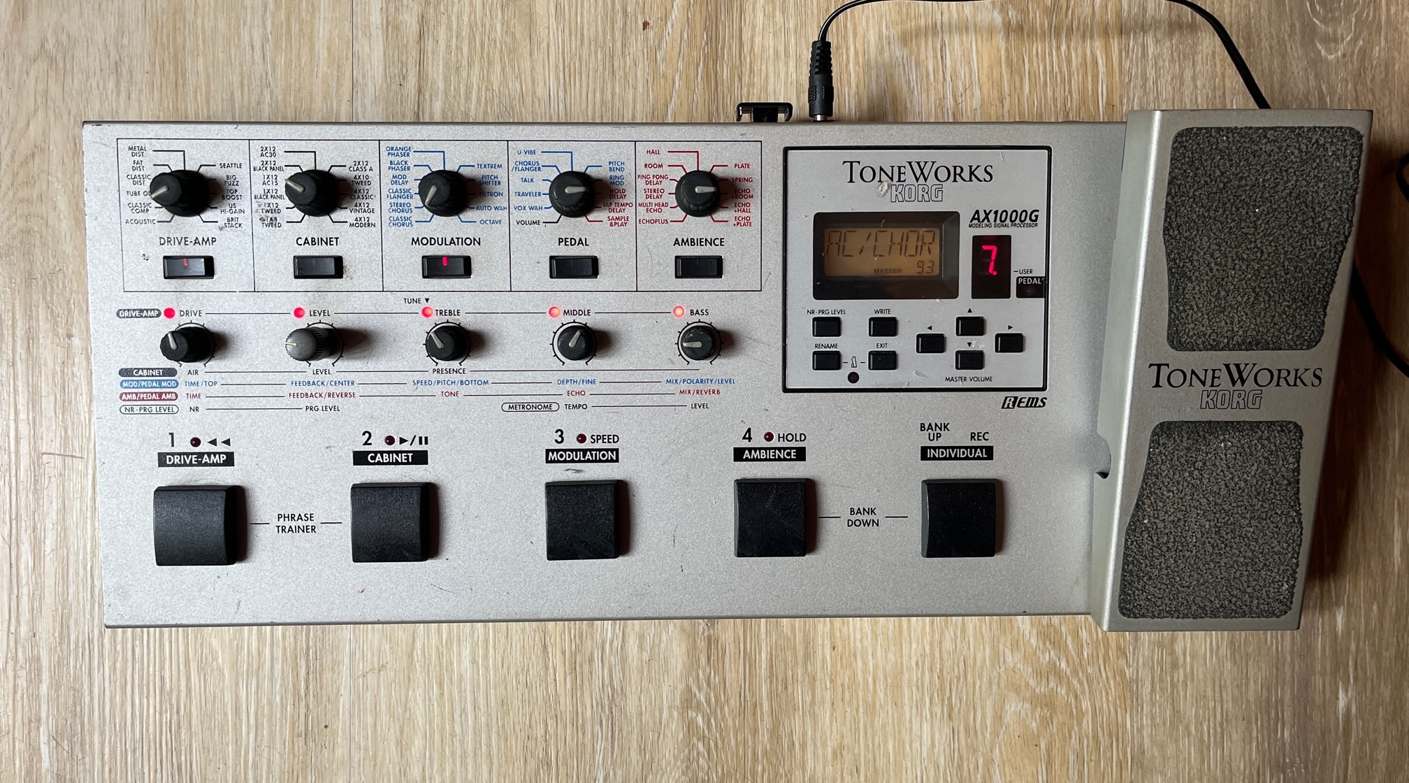 Pédalier guitare Korg AX1000G