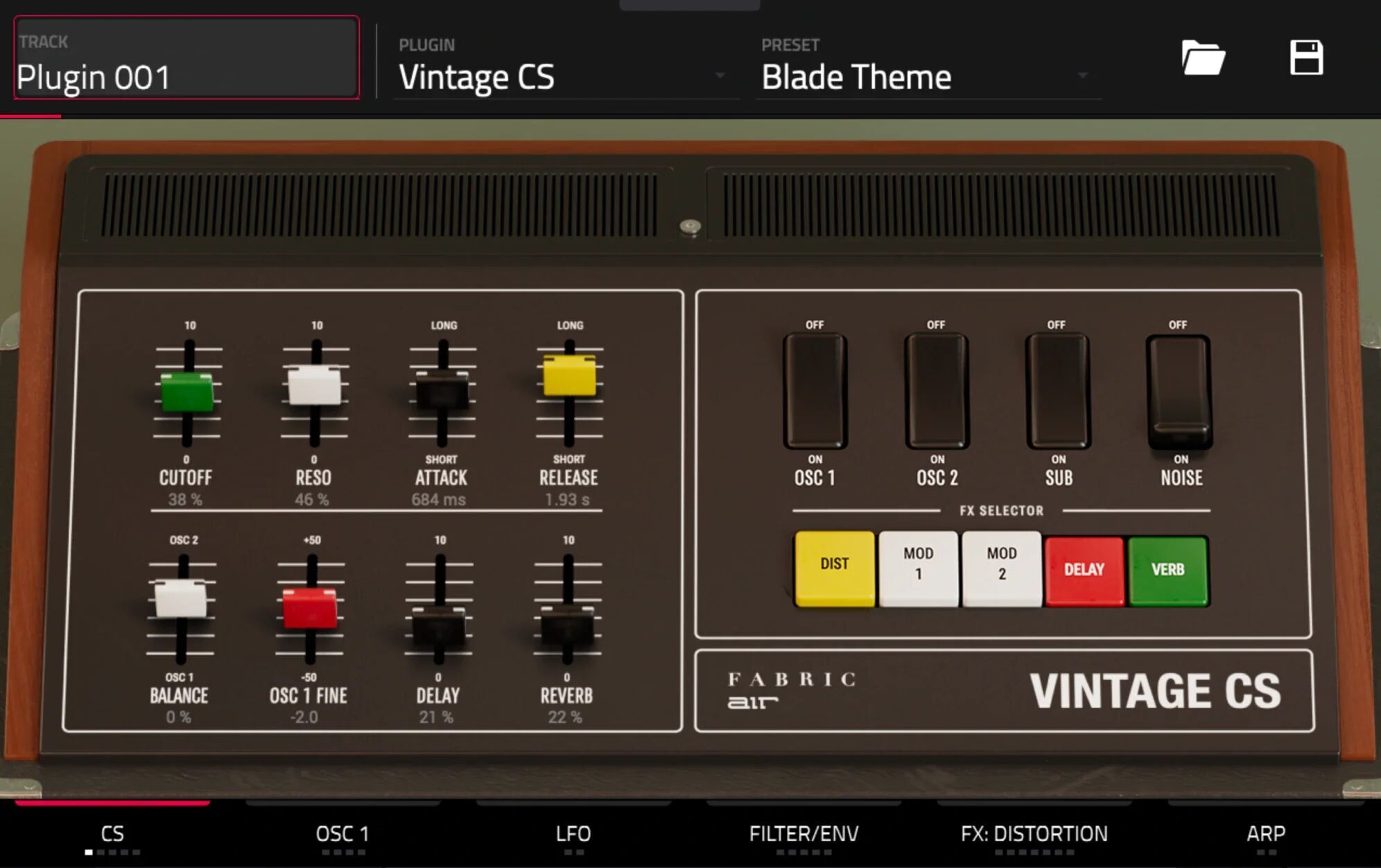 Fabric Vintage CS