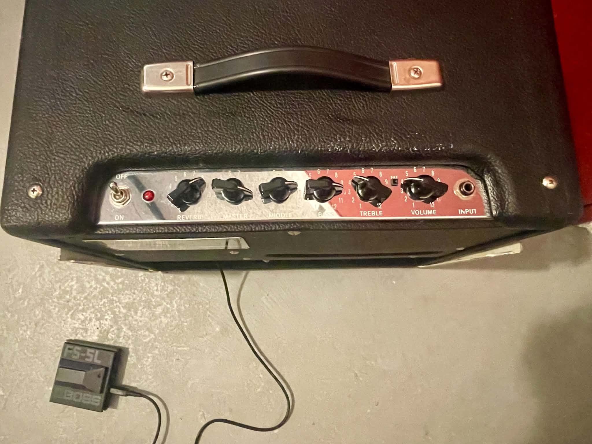 Fender Blues Junior - haut panneau de commandes