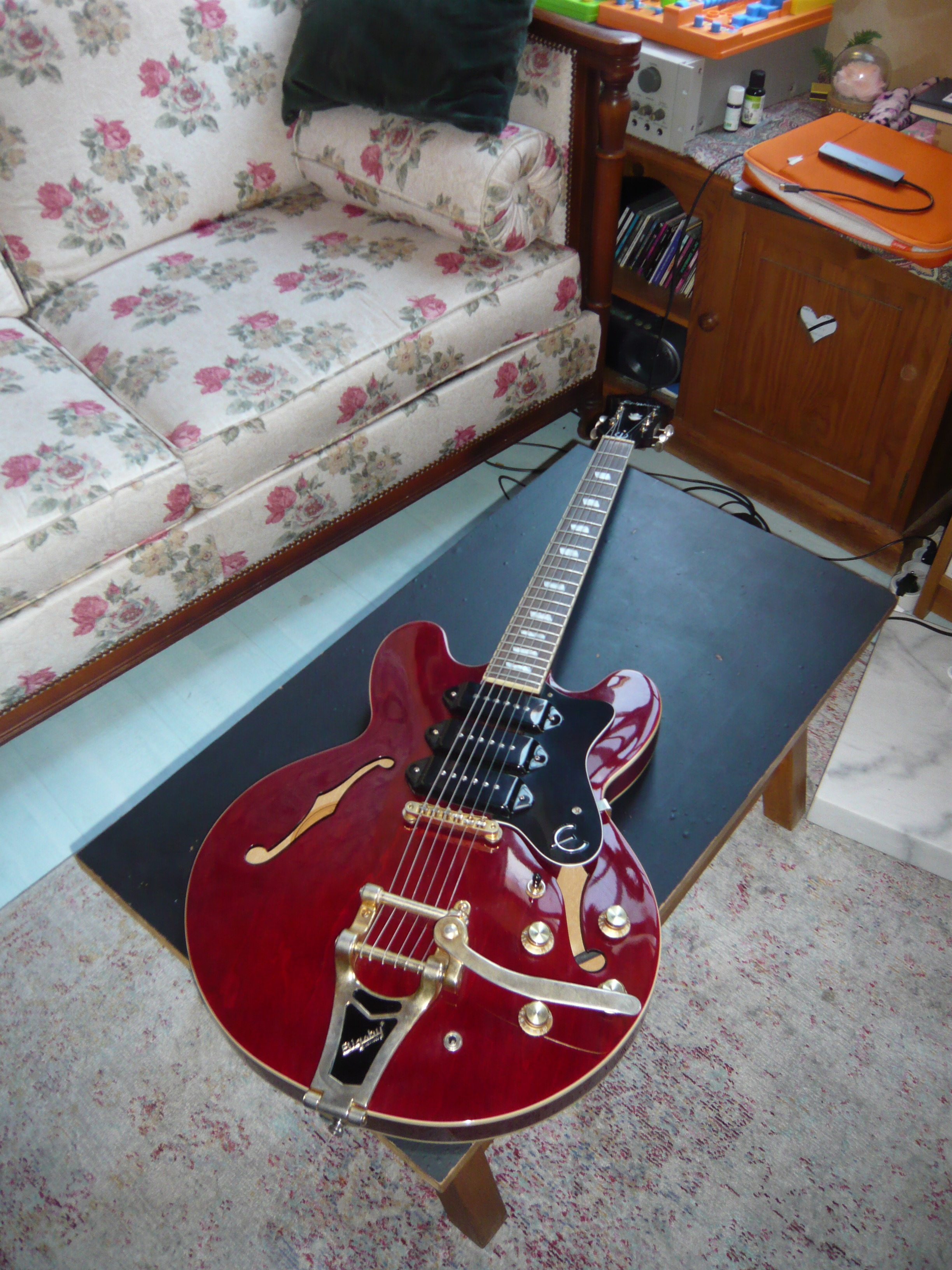 Epiphone Riviera Custom P93 2013 - Wine Red