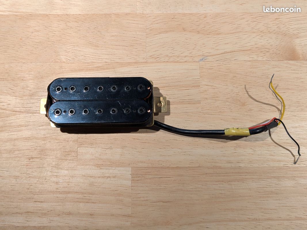 Micro chevalet Spira Villain™ 7 cordes – Humbucker passif – Noir
