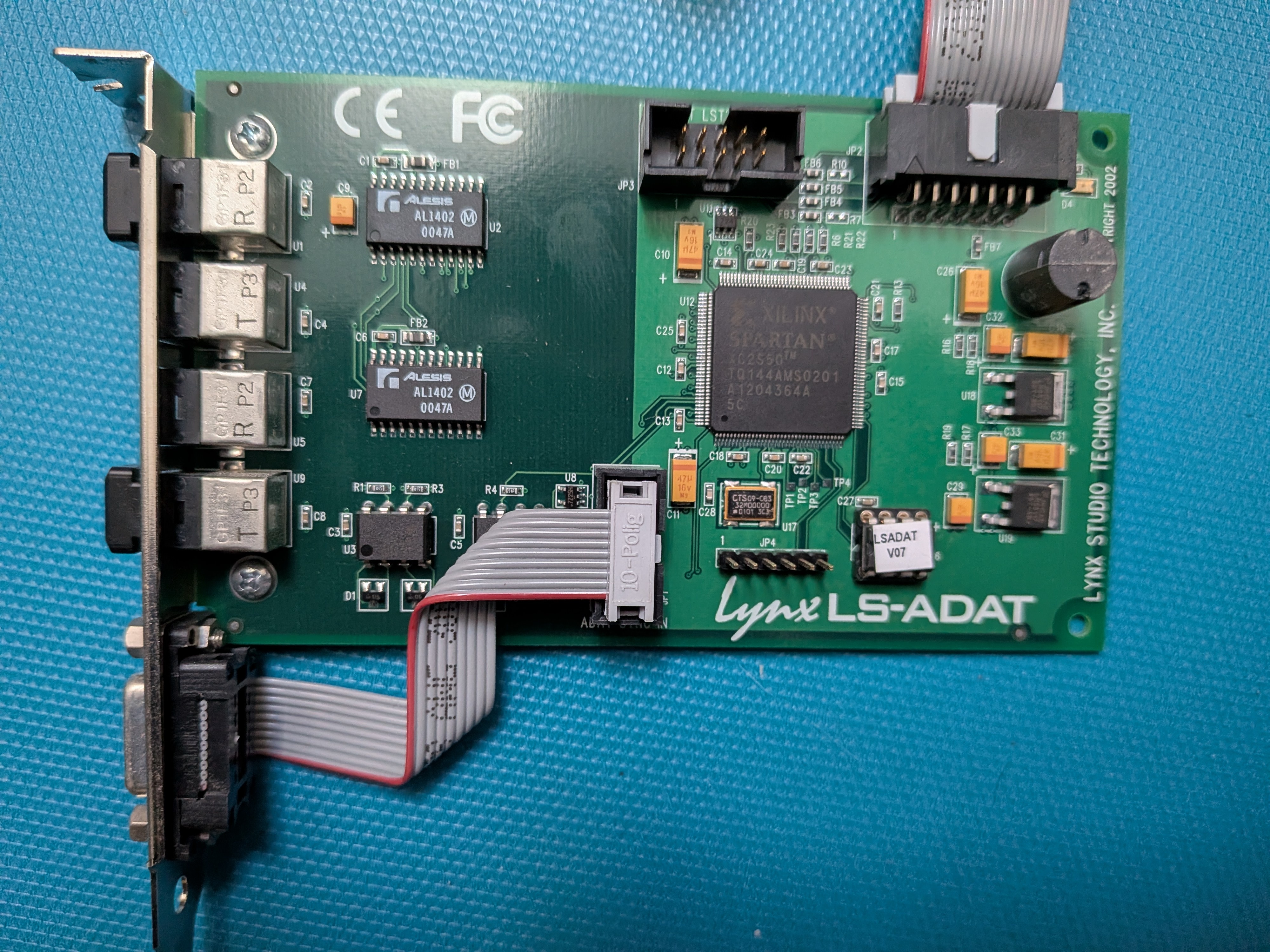 Pack studio Lynx Two C + carte LS-adat + câbles