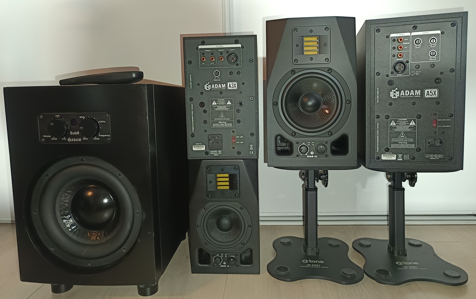 Vends Lot : Adam A5x + A3x + Sub8