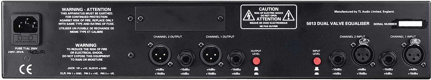 TL Audio 5013 Dual-channel Tube Parametric EQ (27291)