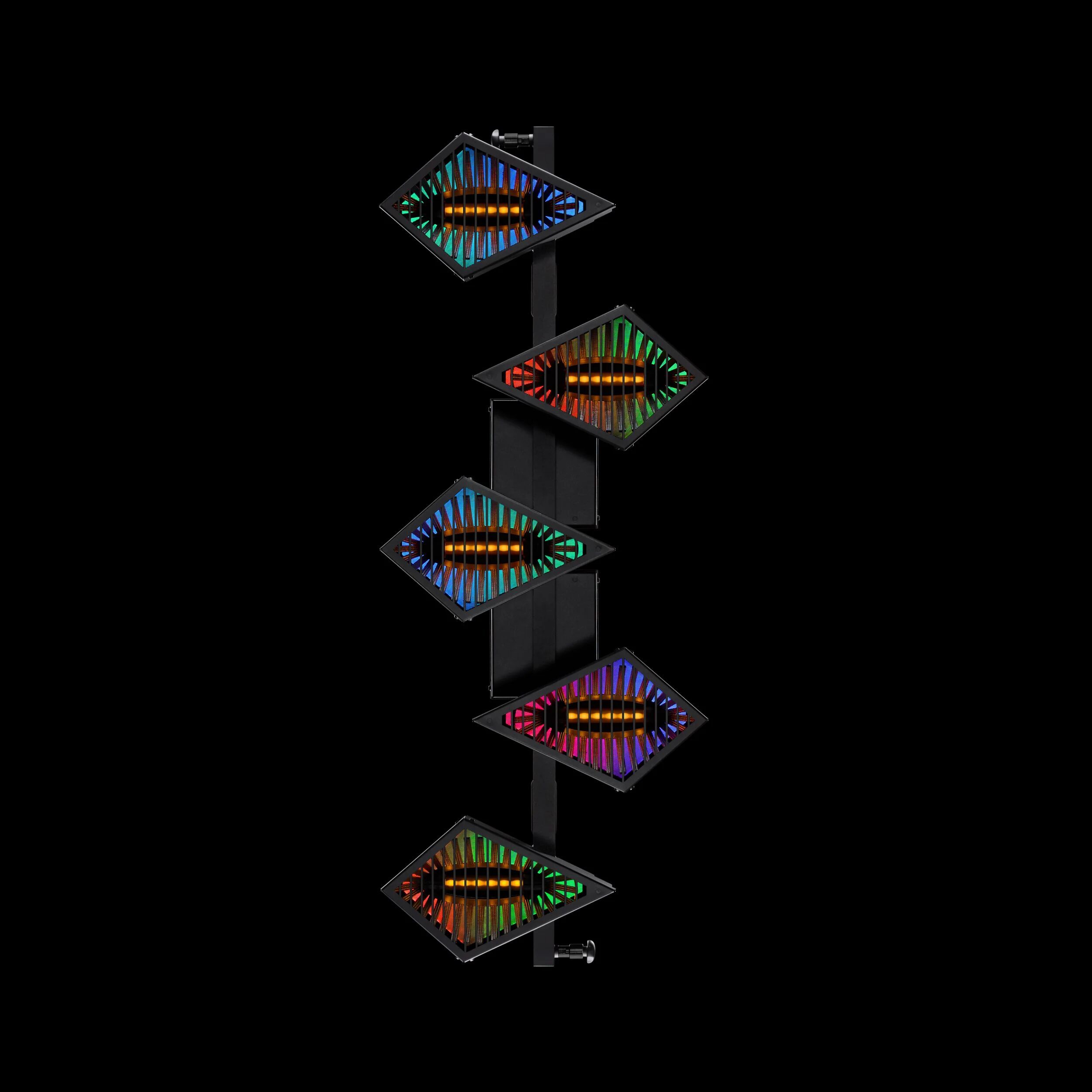 ZYAVA Front haloLED10surfGLOW-mix BlackBg