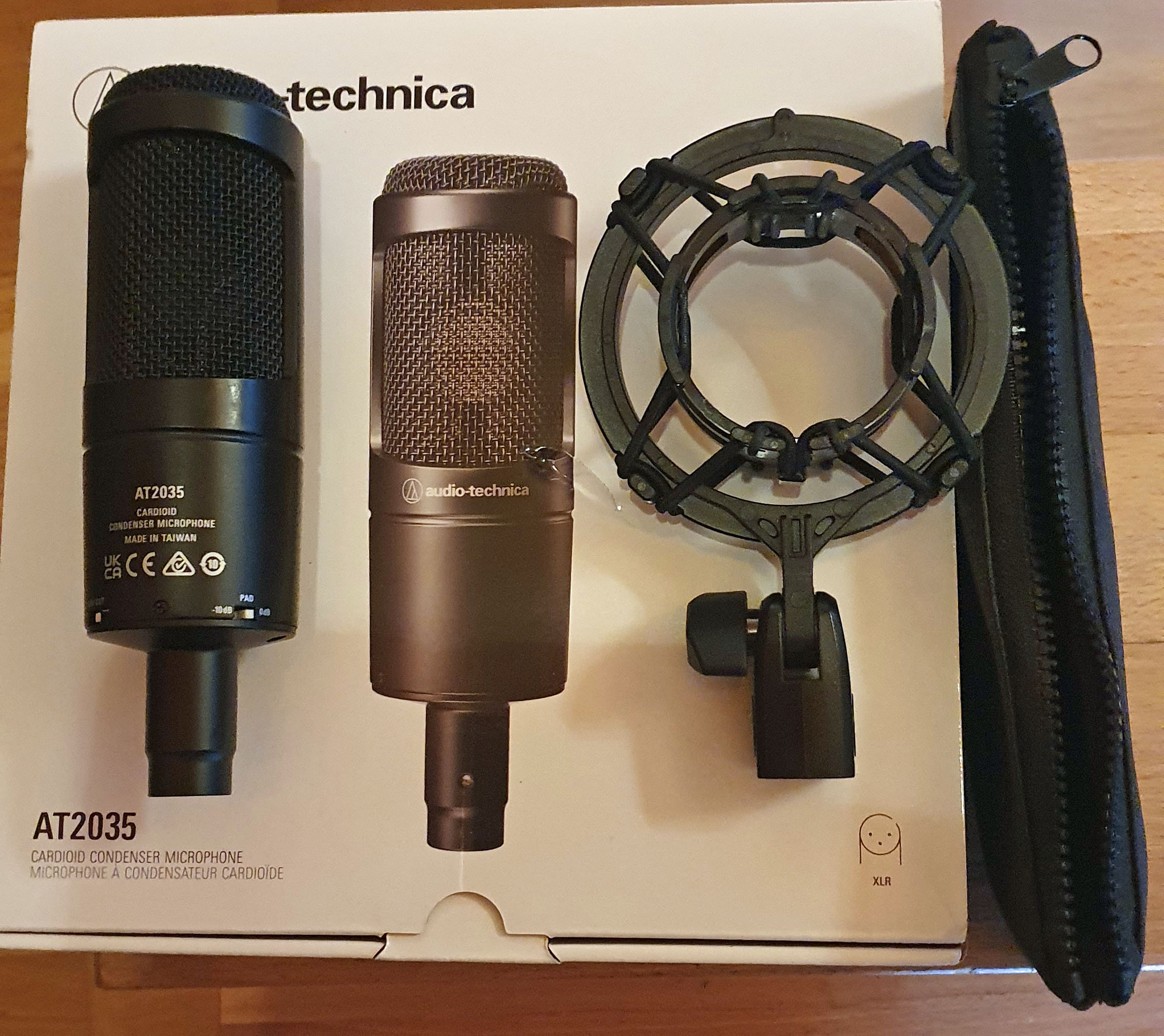 VDS MICROS AUDIO-TECHNICA AT2035 AVEC PINCE SUSPENDUE ET ETUI ORIGINE