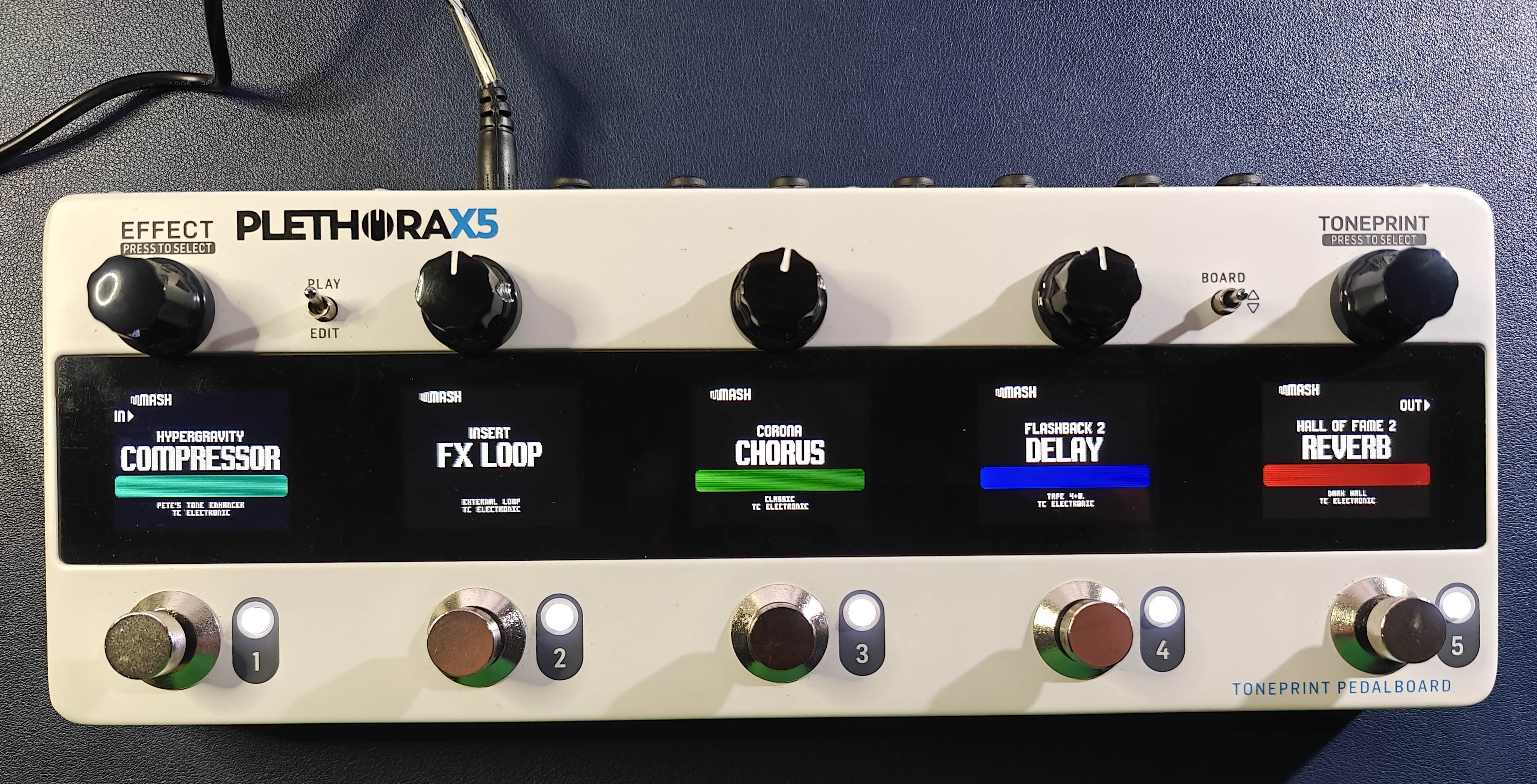 Pédalier TC ELECTRONICS PLETHORA X5