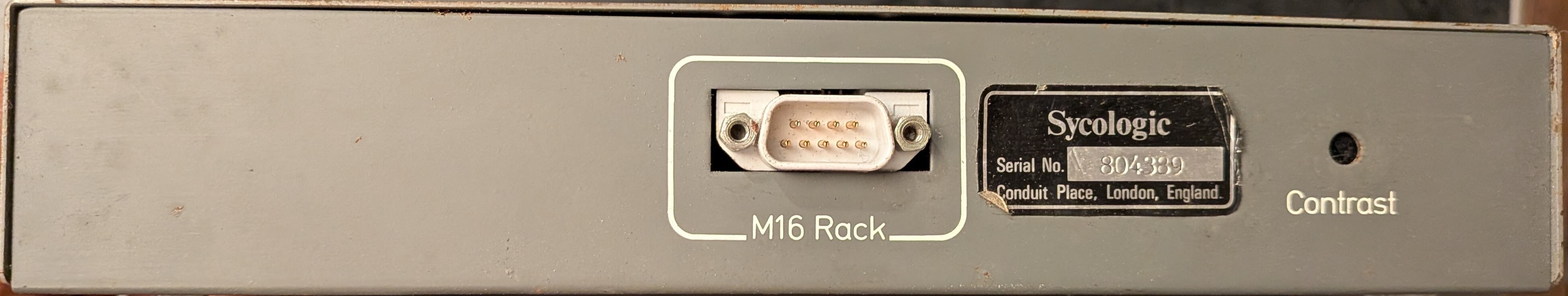 SYCOLOGIC  M16 R TELECOMMANDE arriere
