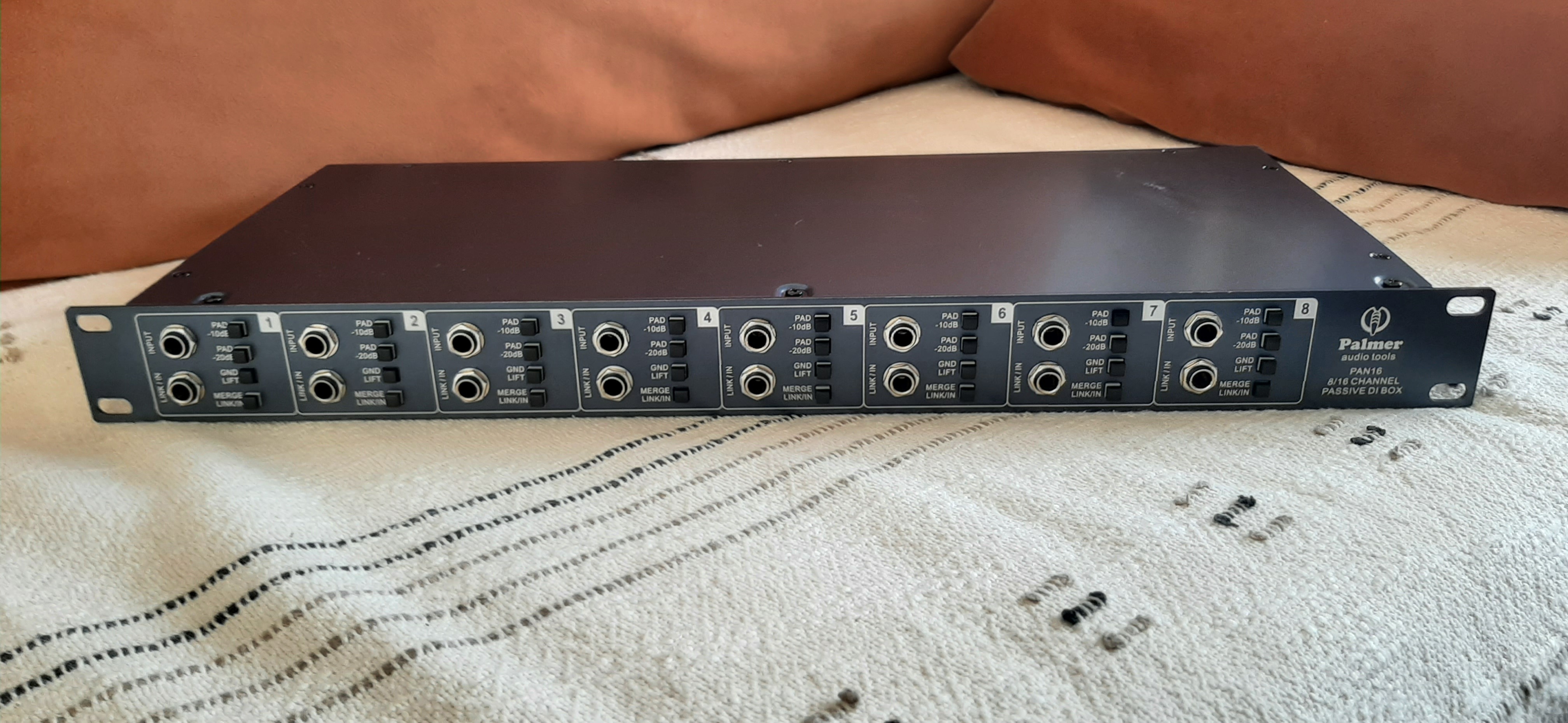 Rack DI passive 8/16 canaux Palmer PAN16