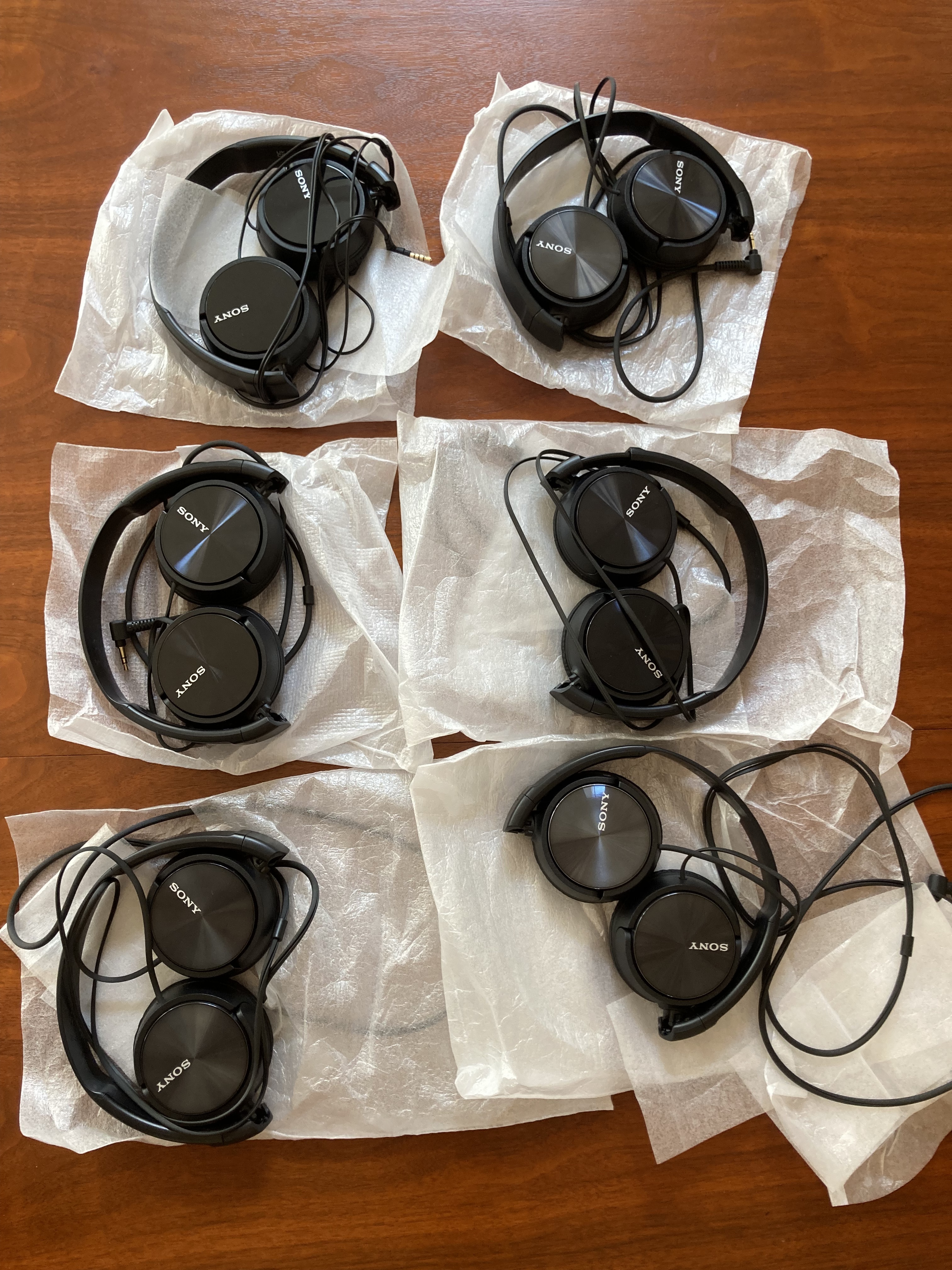 6 Casques audio Sony mdr zx 310 couleur noir