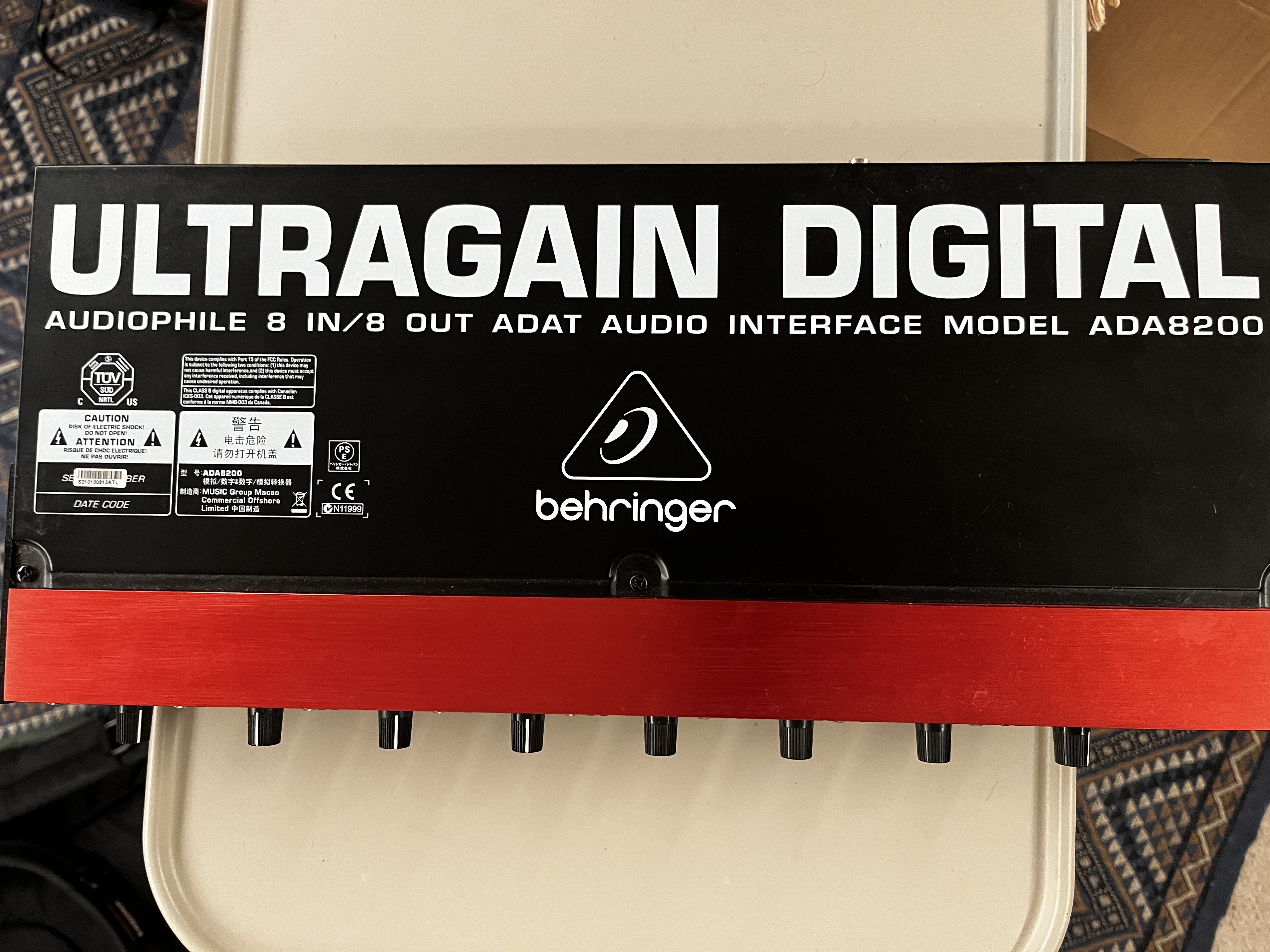 VENDS BERINGHER ULTRAGAIN ADA8200