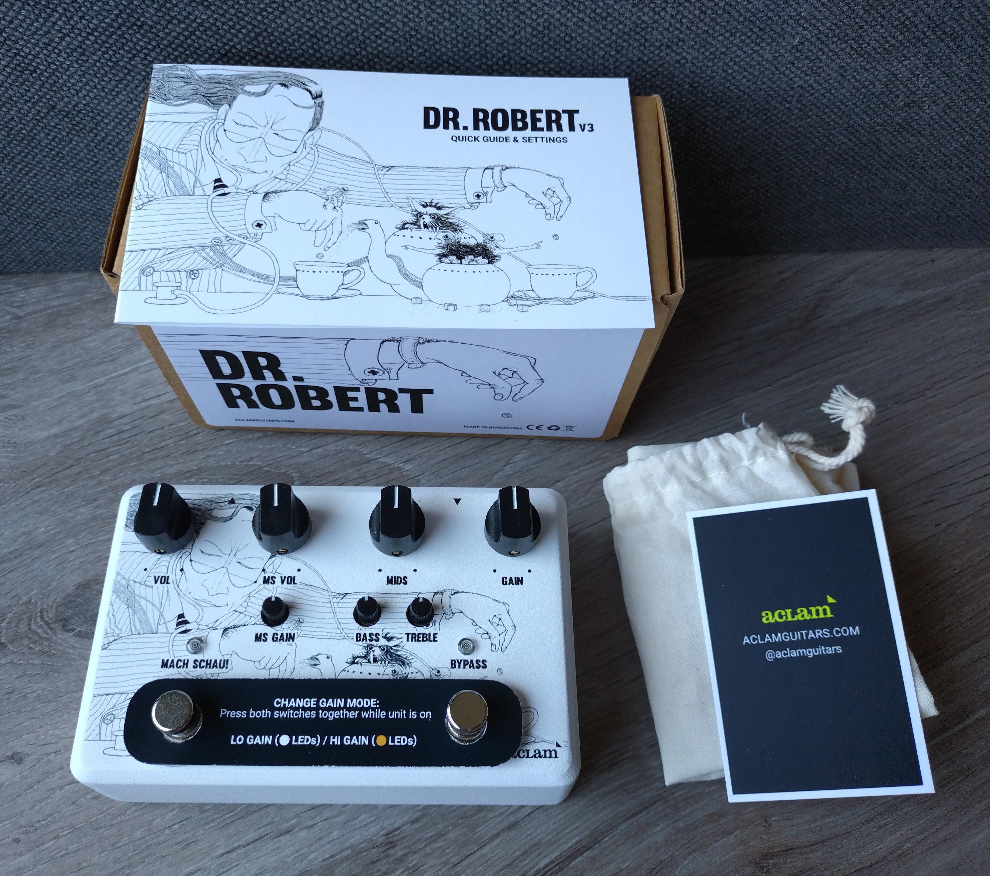 Aclam Guitars Dr Robert V3 Overdrive Pedal (13512)