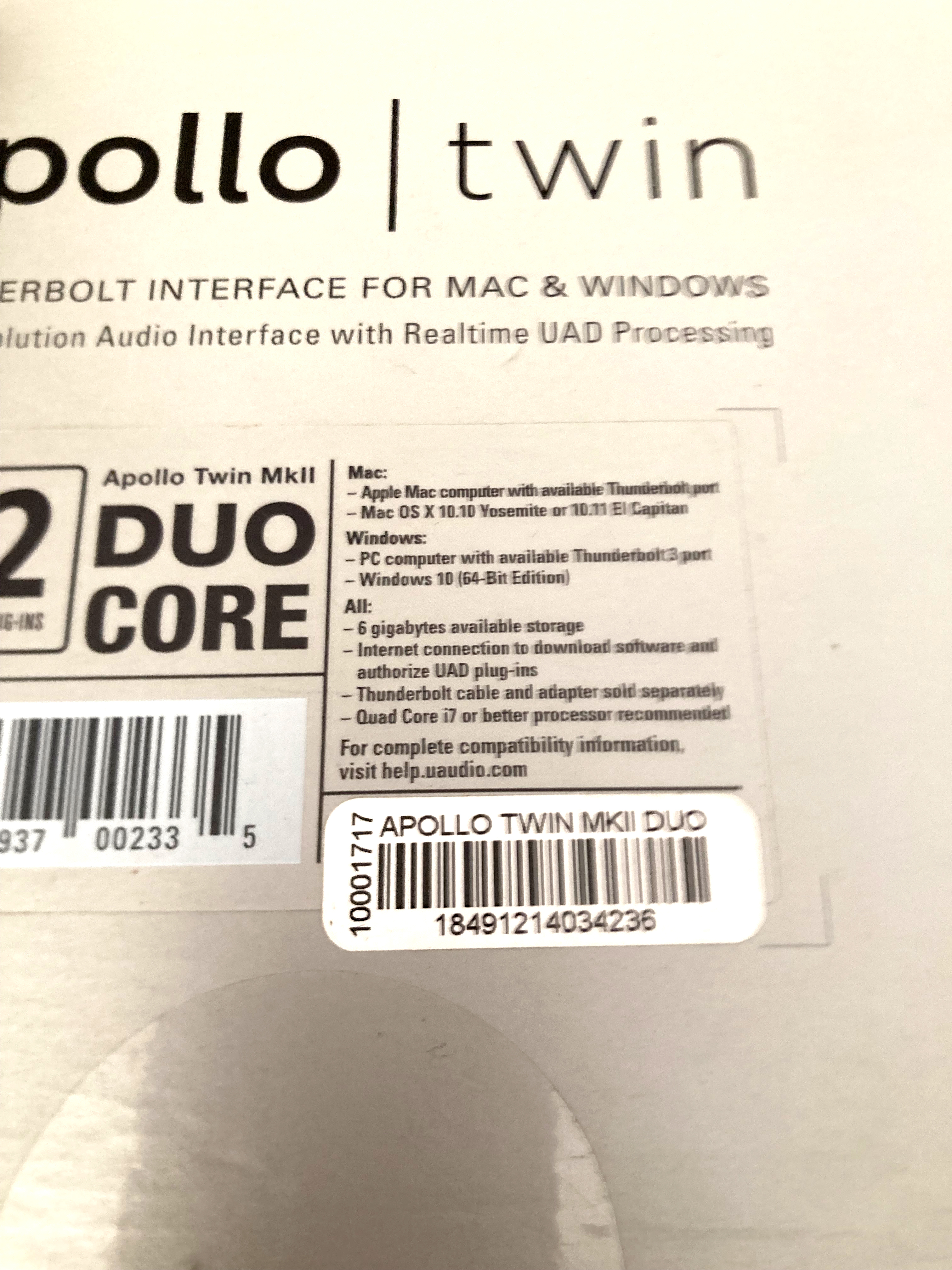Universal Audio Apollo Twin MKII Duo (30465)
