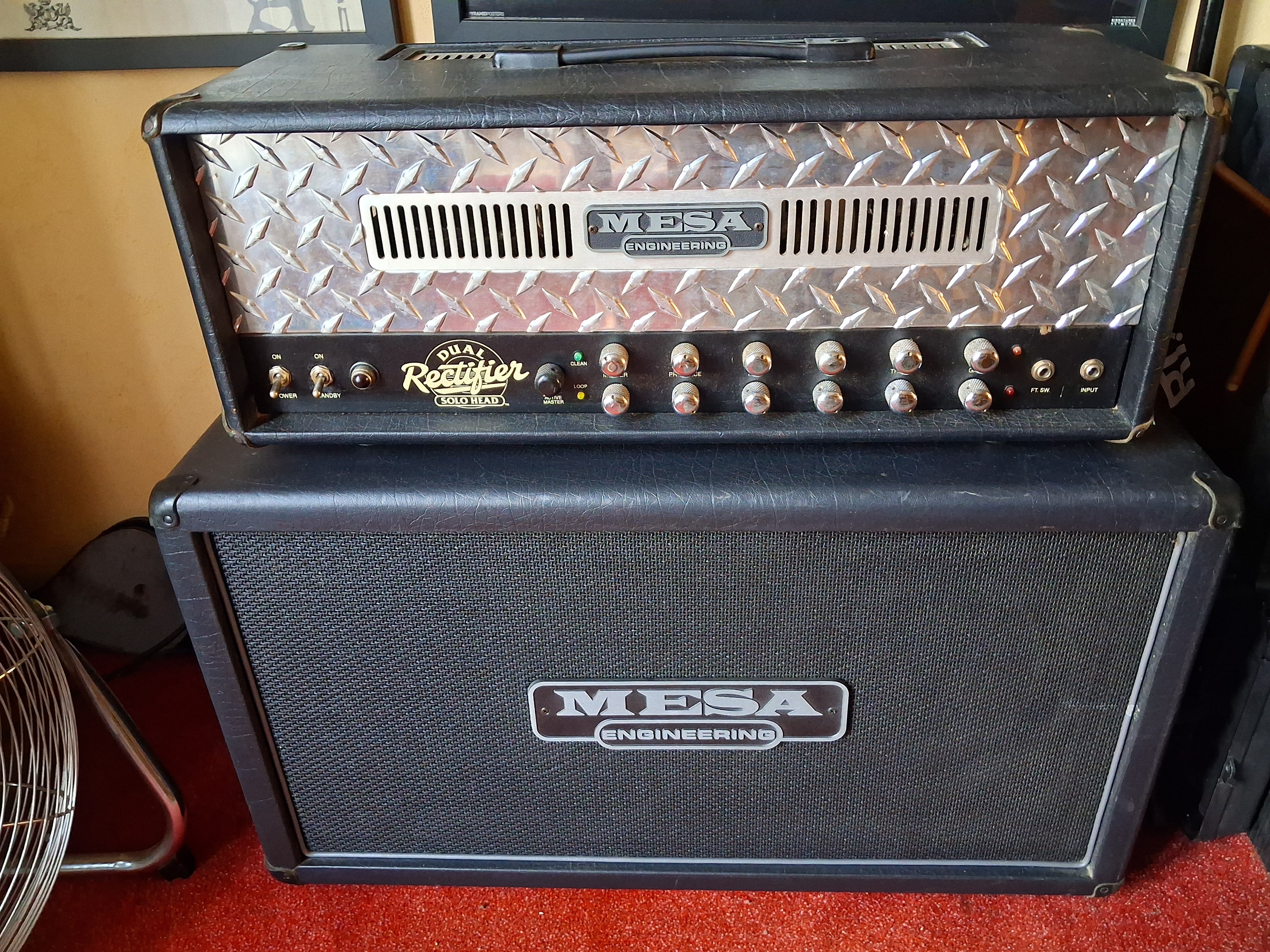 Mesa boogie dual rectifier + flight Thon + cab recto 2x12
