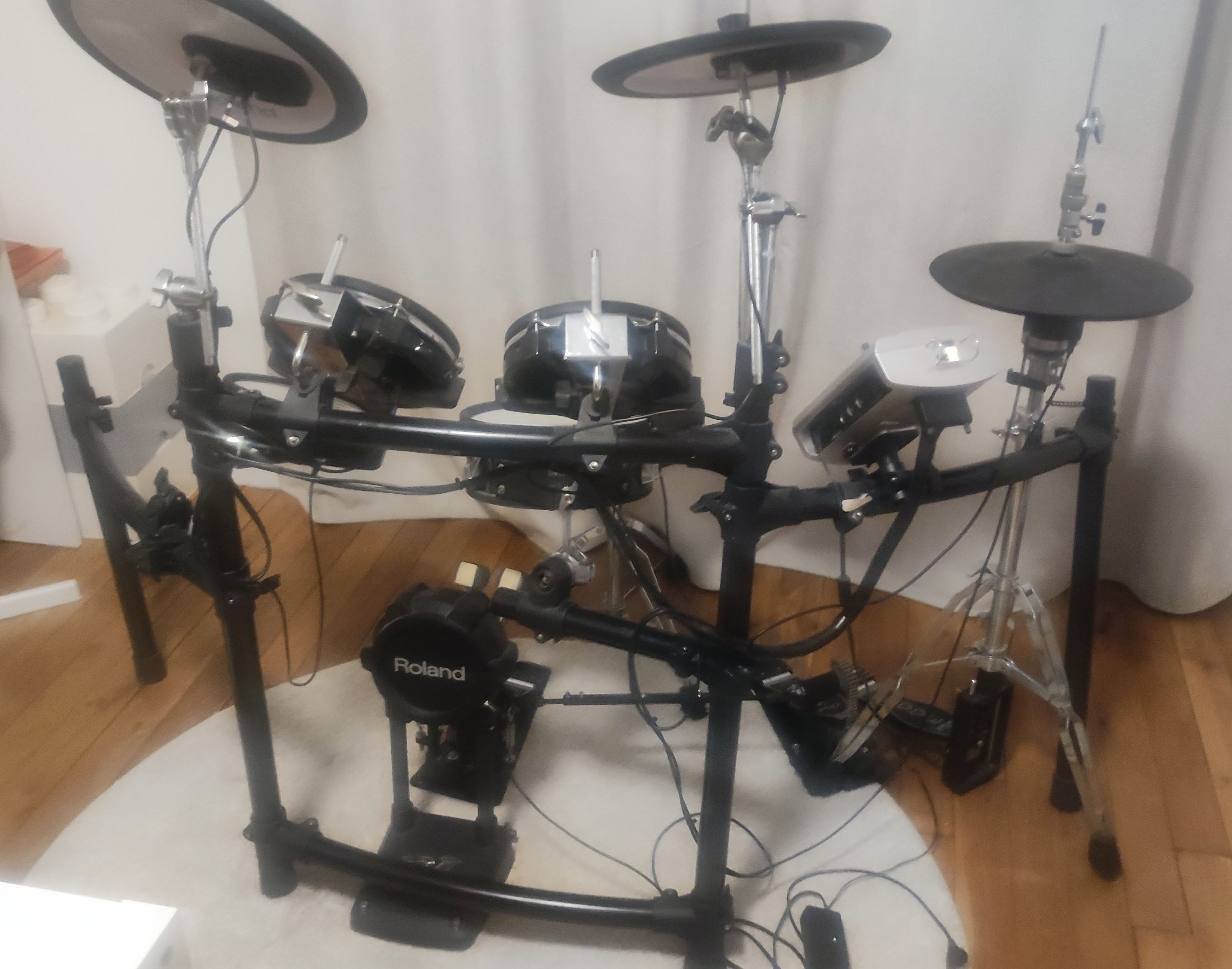 Vends Batterie Electronique Roland TD-9KX2 + double pédale DW3000
