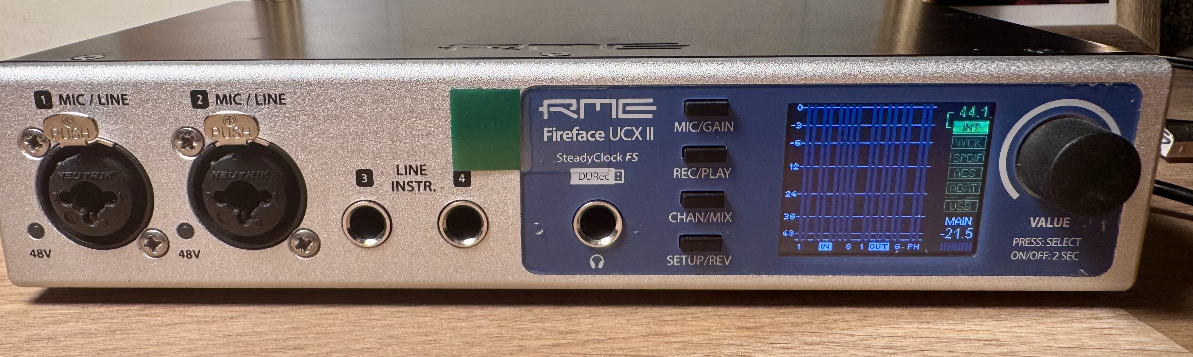 Vends RME Fireface UCX II + contrôleur RME ARC USB