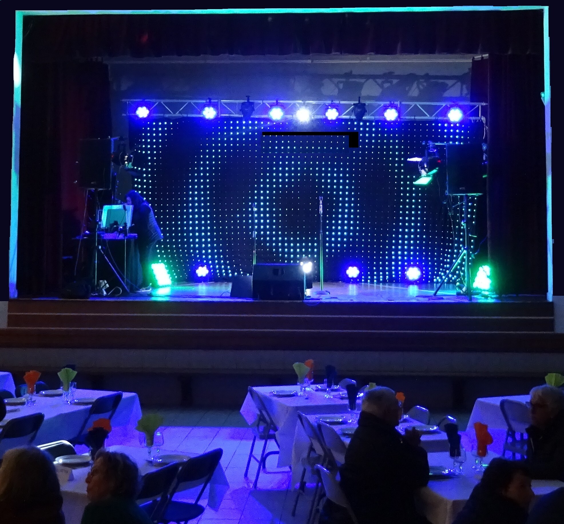 RIDEAU A LEDS