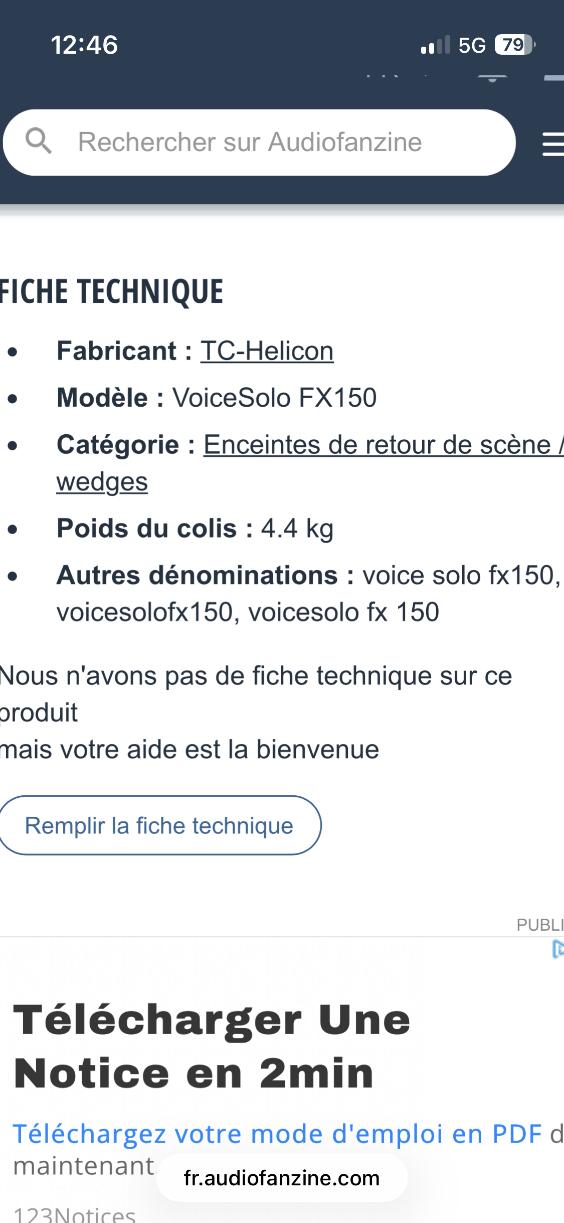 TC-Helicon VoiceSolo FX150 (91483)