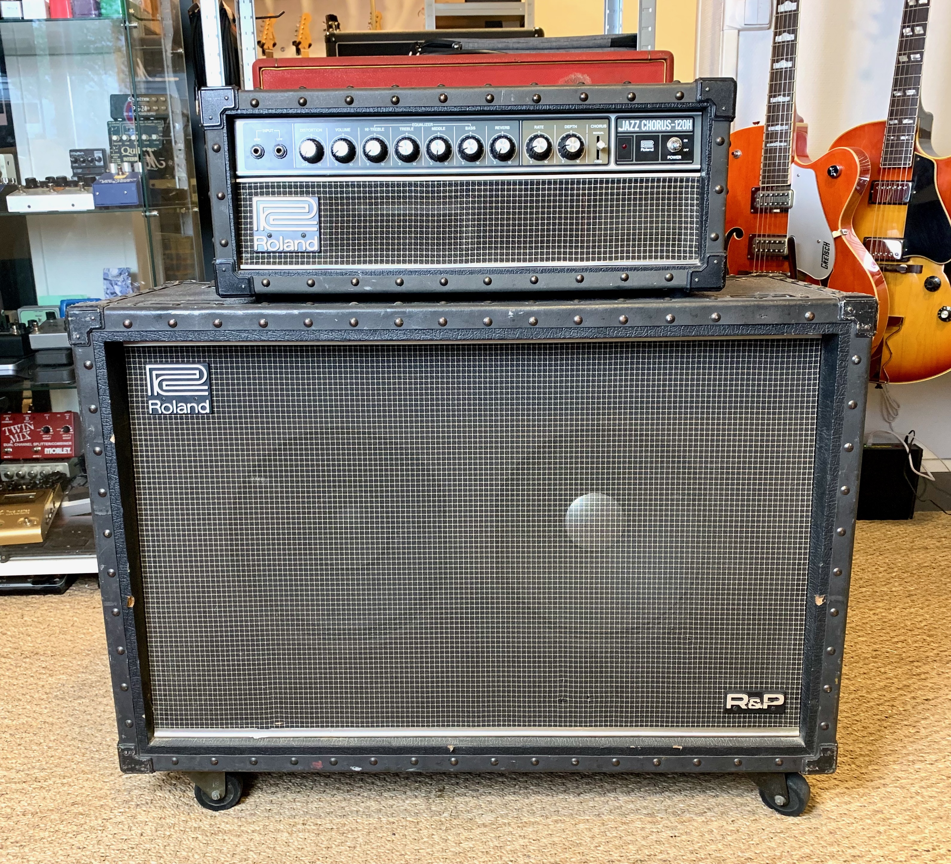 Roland JC-120H Jazz Chorus Head + JC-200S Baffle 1984-1986