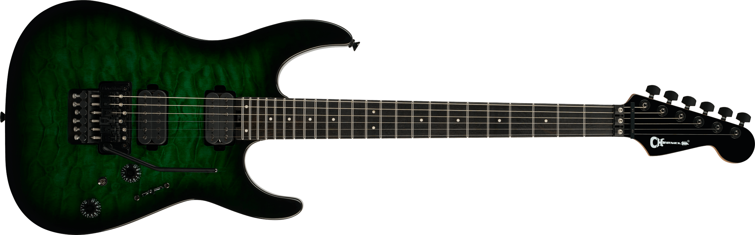 Charvel Pro-Mod Plus Dinky DK24 HH FR QM EB : Pro-Mod Plus Dinky DK24 HH FR QM EB