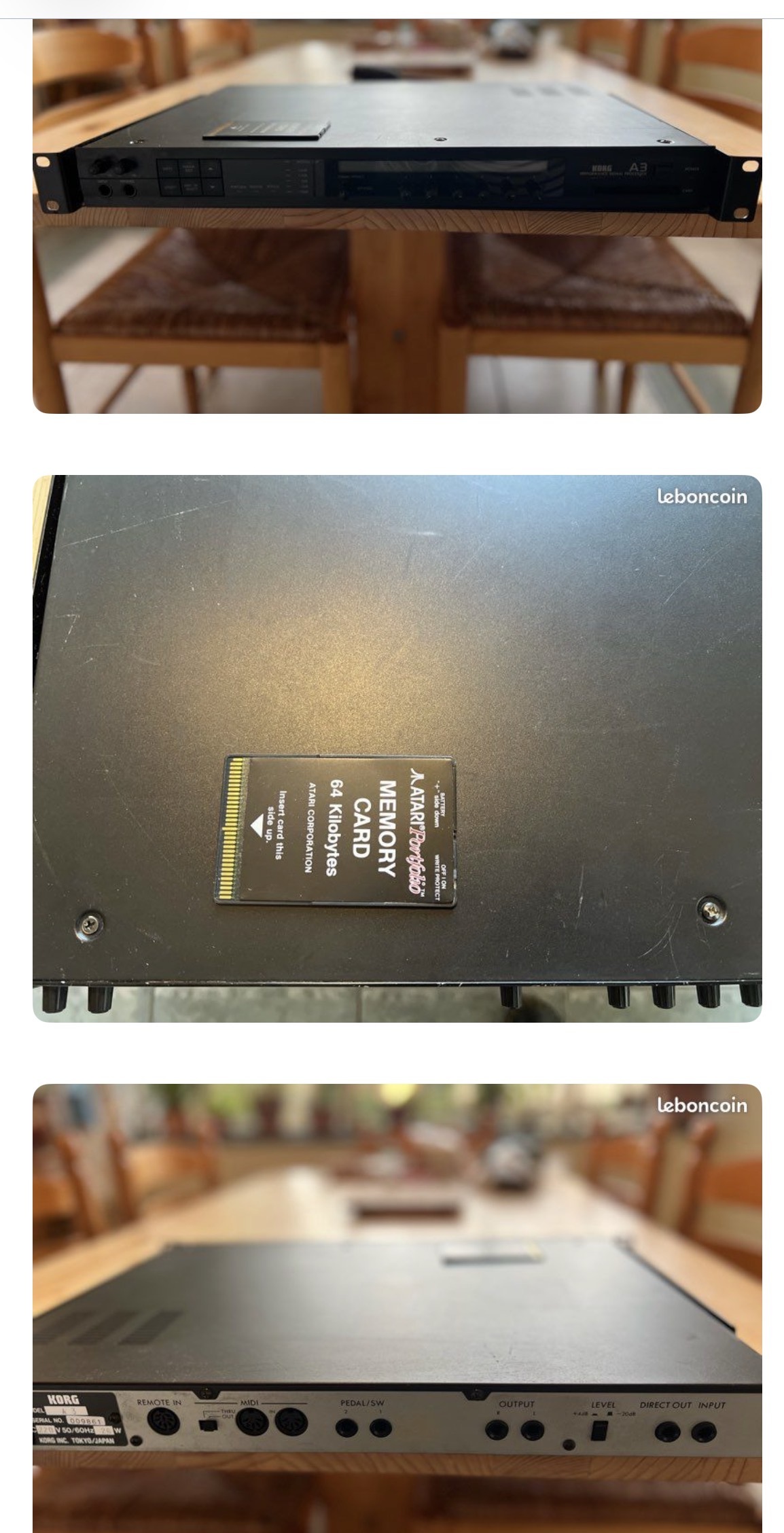 Vends A3 Korg avec carte mémoire 