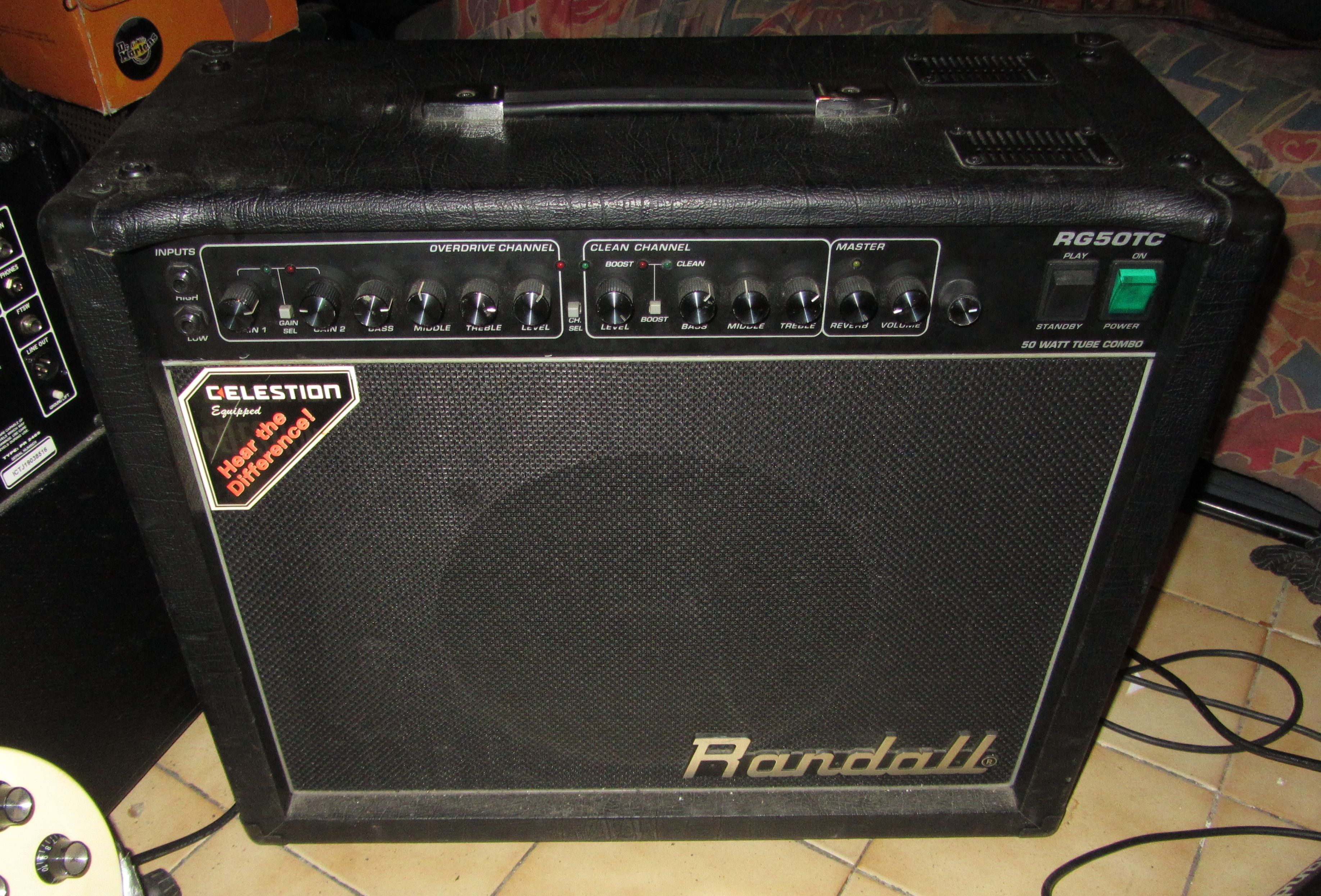 Ampli tout lampes 50W Randall RG50TC TBE