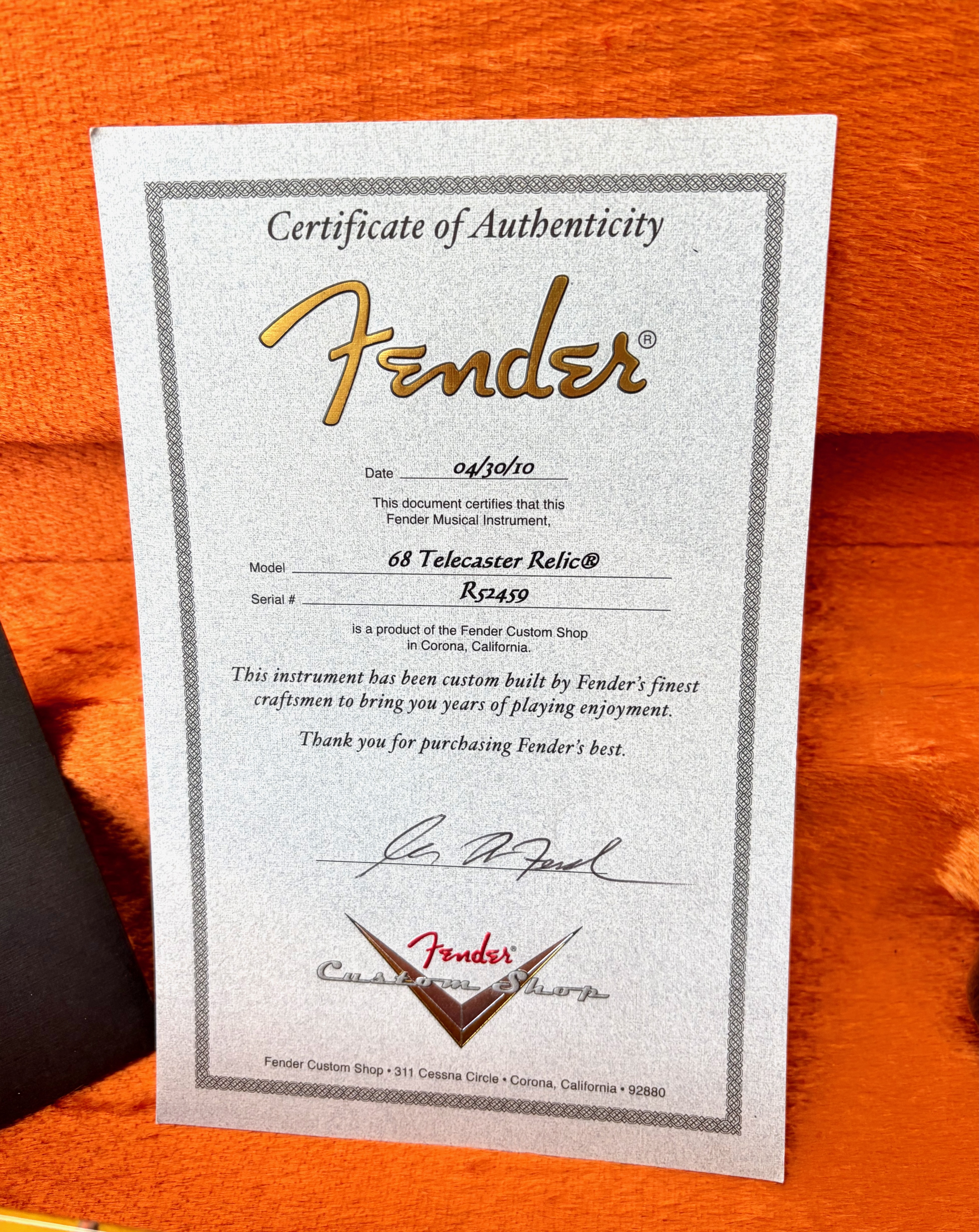 Fender Custom Shop '69 Telecaster Thinline (4445)