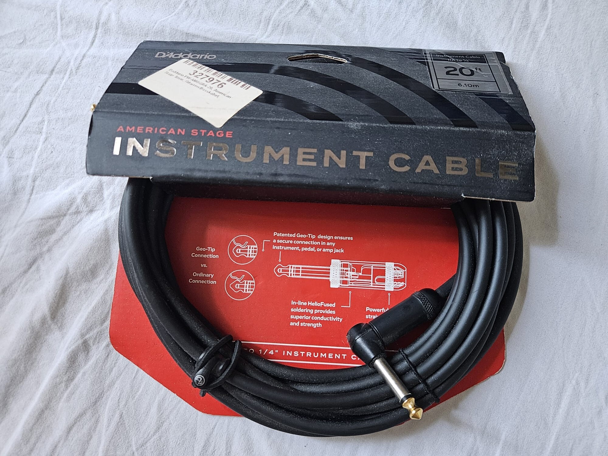 Cable Jack Droit / coudé Daddario PW-AMSGRA-20 (Neuf)
