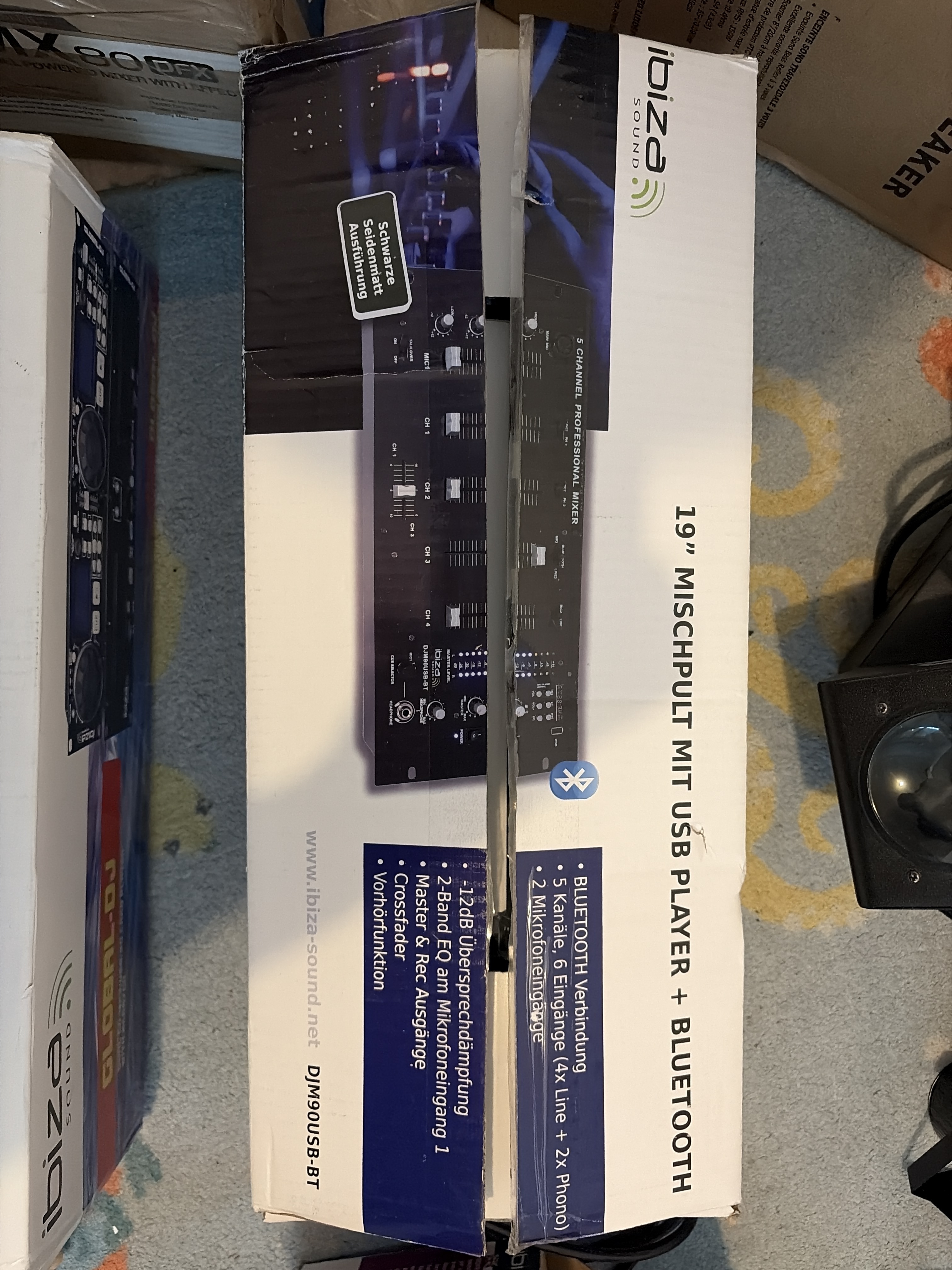 Sound DJM90USB-BT — un mixeur professionnel 19” 5 canaux