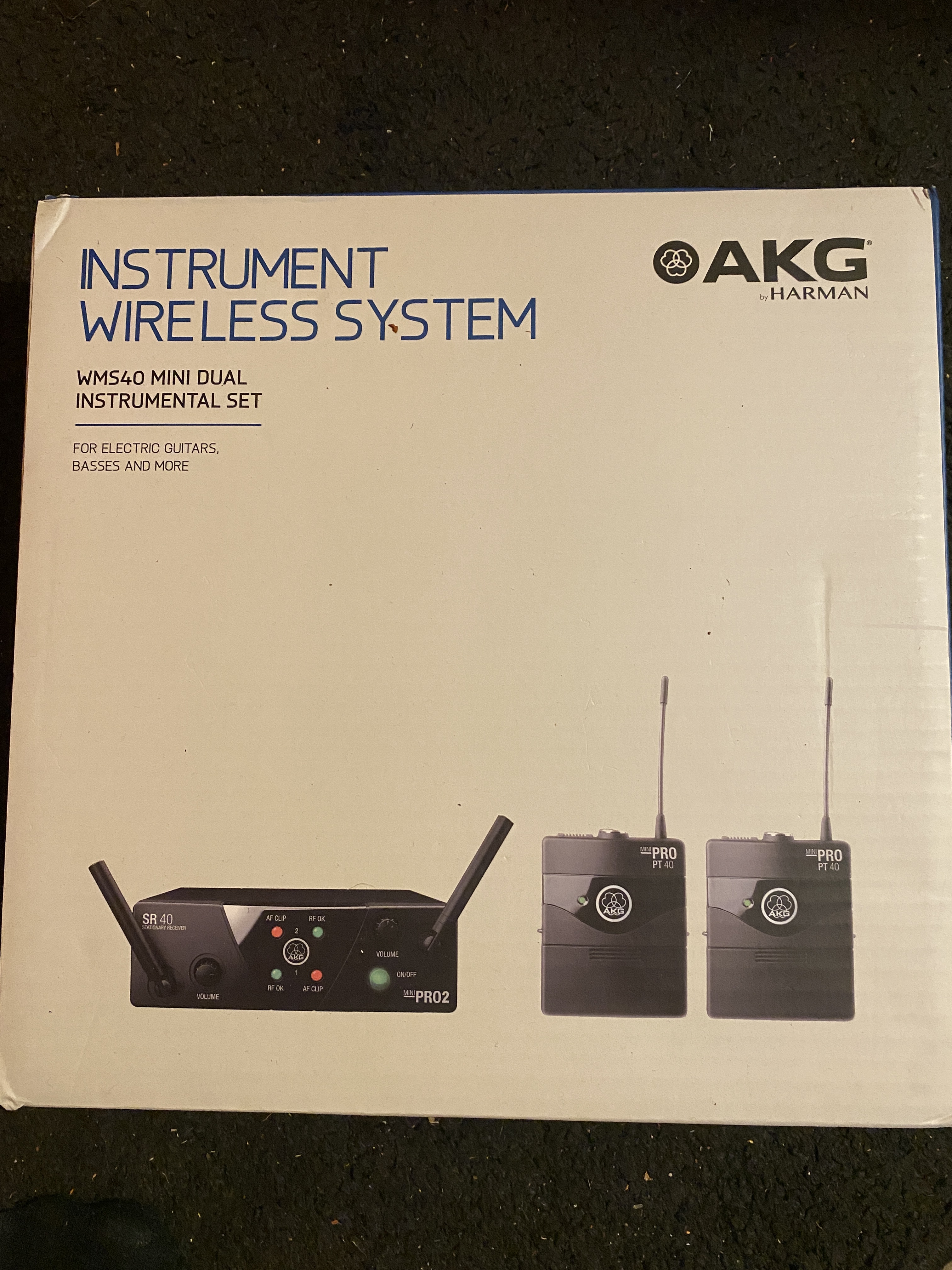 Système HF x2 AKG - WMS 40 Mini2 Instumental Set Dual