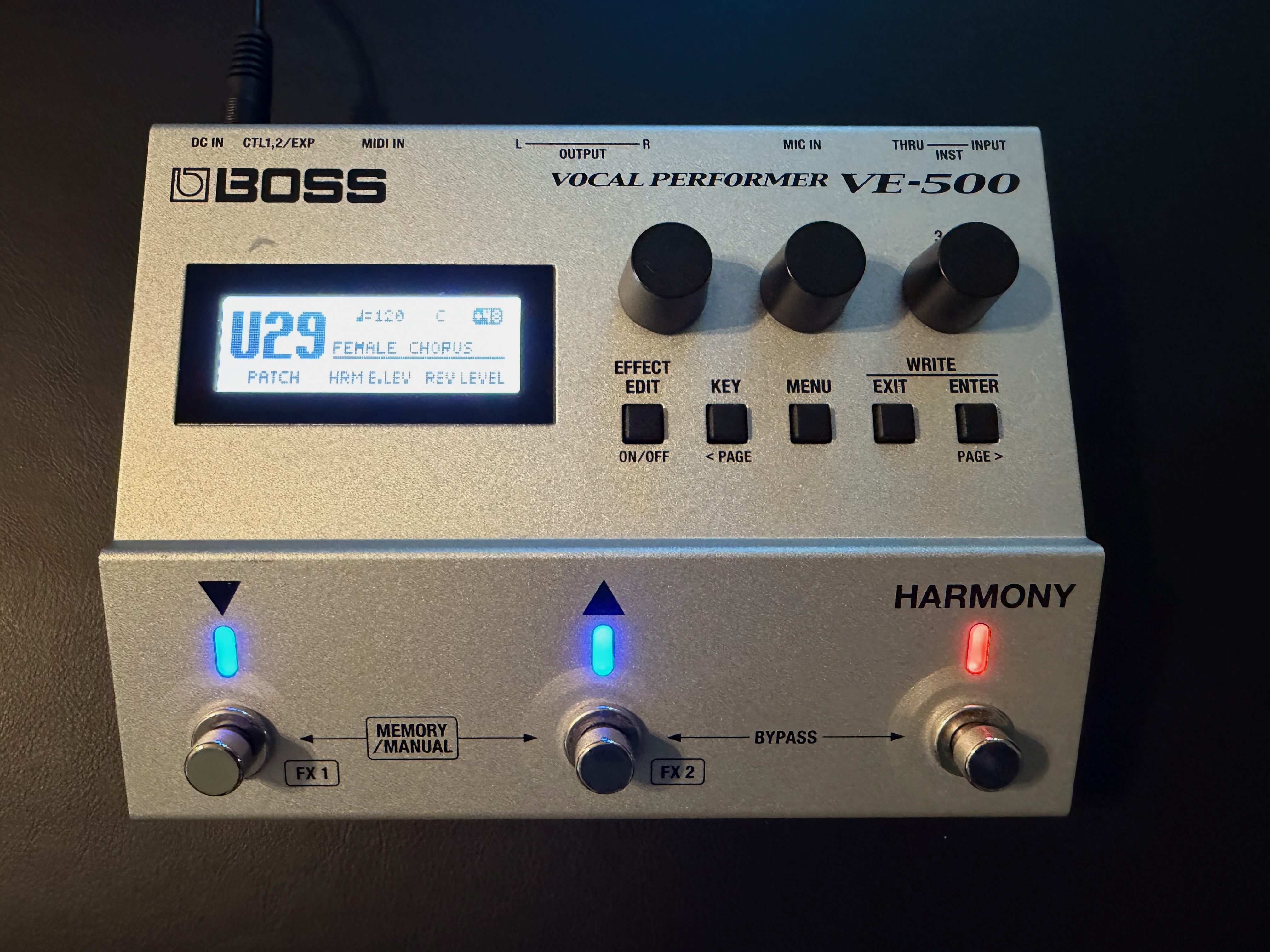 Boss VE-500 Vocal Performer – Processeur vocal / harmoniseur
