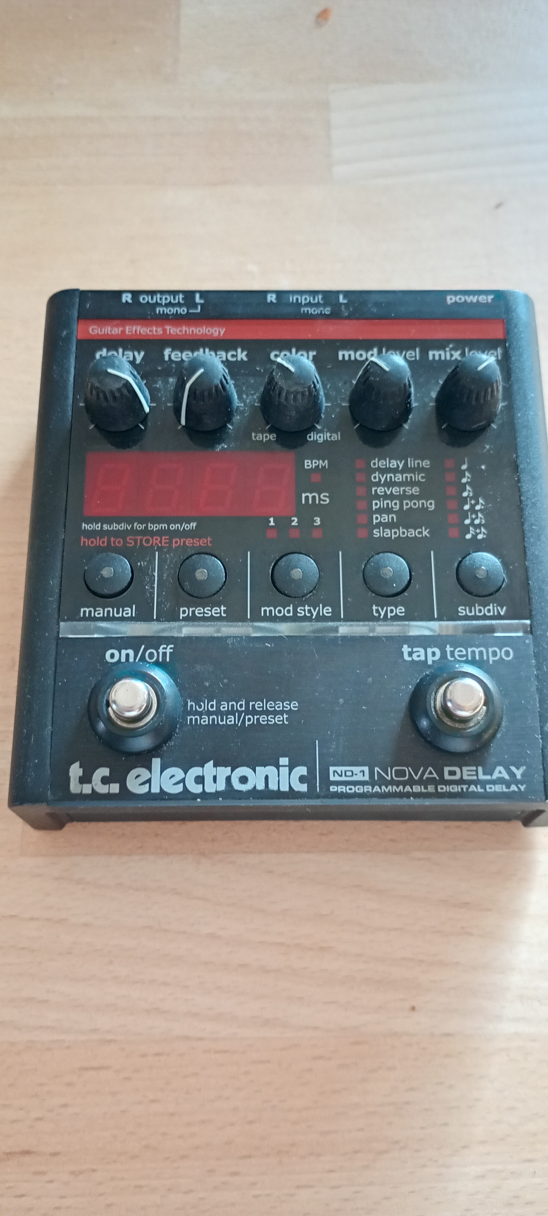TC electronic nova delay ND-1