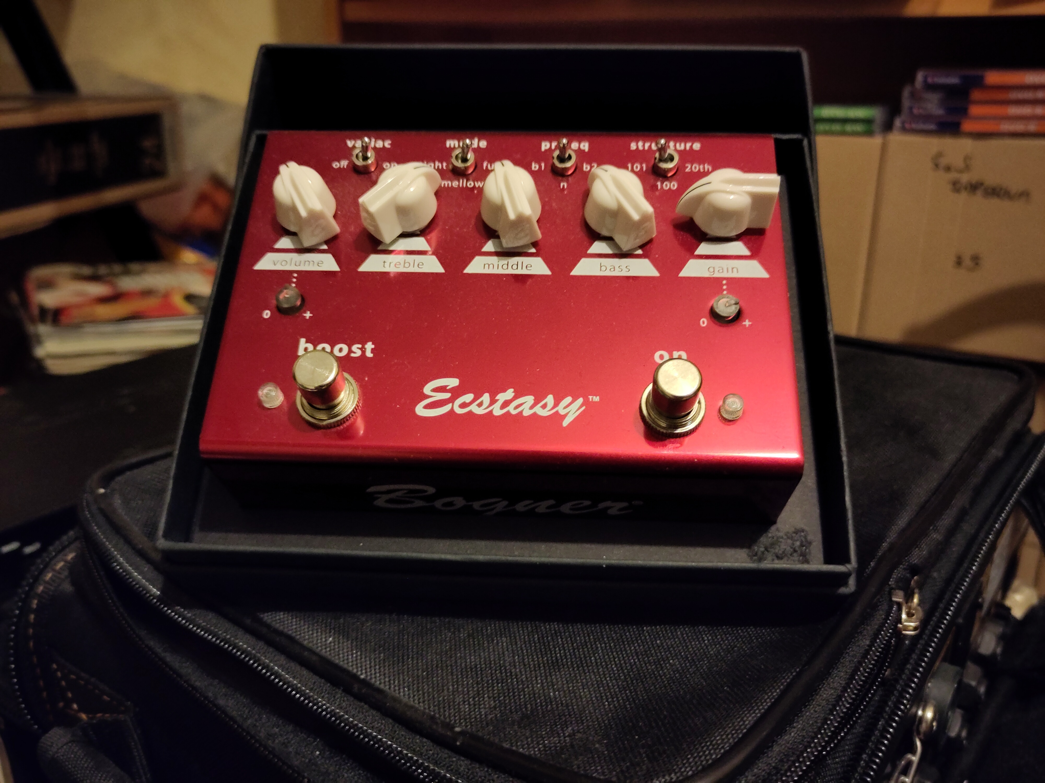 Vends pédale Bogner Ecstasy Red