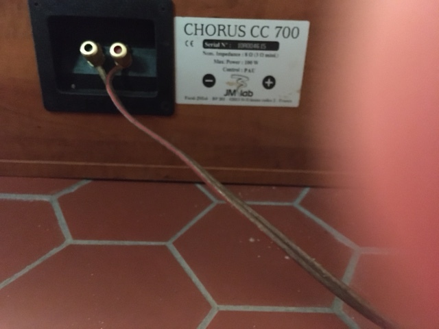 vends enceinte centrale CHORUS CC700 de JM Lab  faisant partie d'un ensemble home cinéma