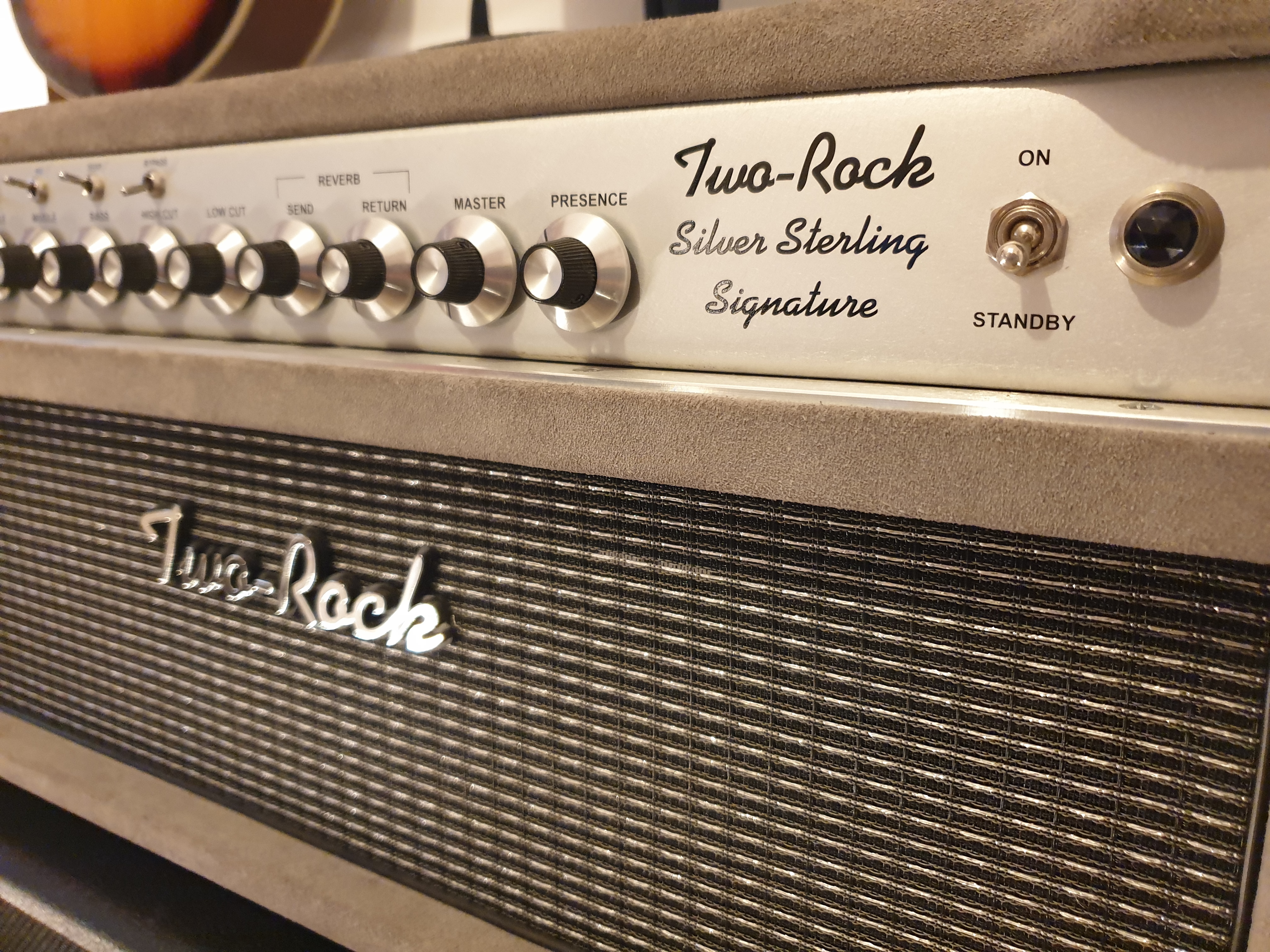 Two-Rock Silver Sterling Signature 100W Head - Finition Suede (2020) - État Exceptionnel