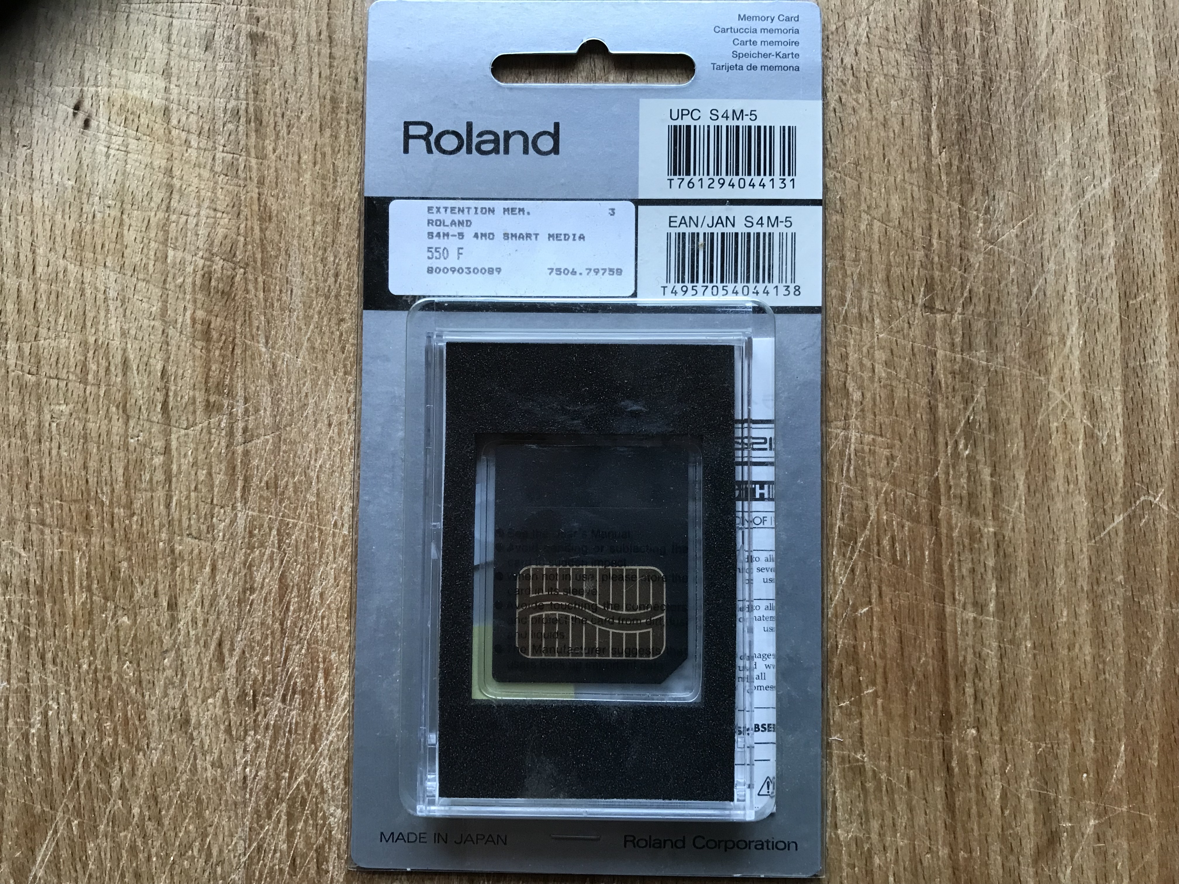 CARTE SMART MEDIA 4MO 5V 