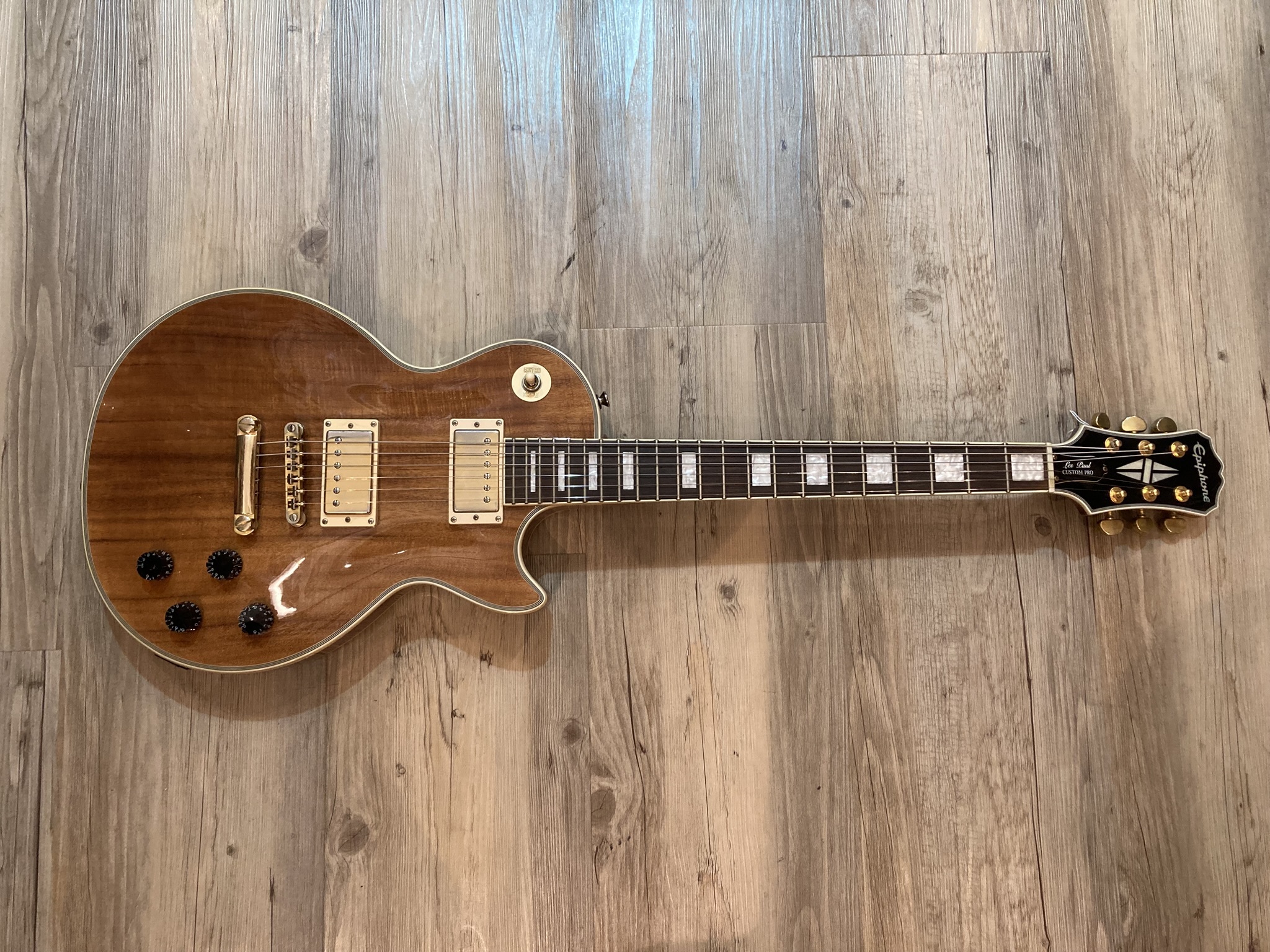 EPIPHONE - Les Paul Custom Pro Koa 2016 + Étui