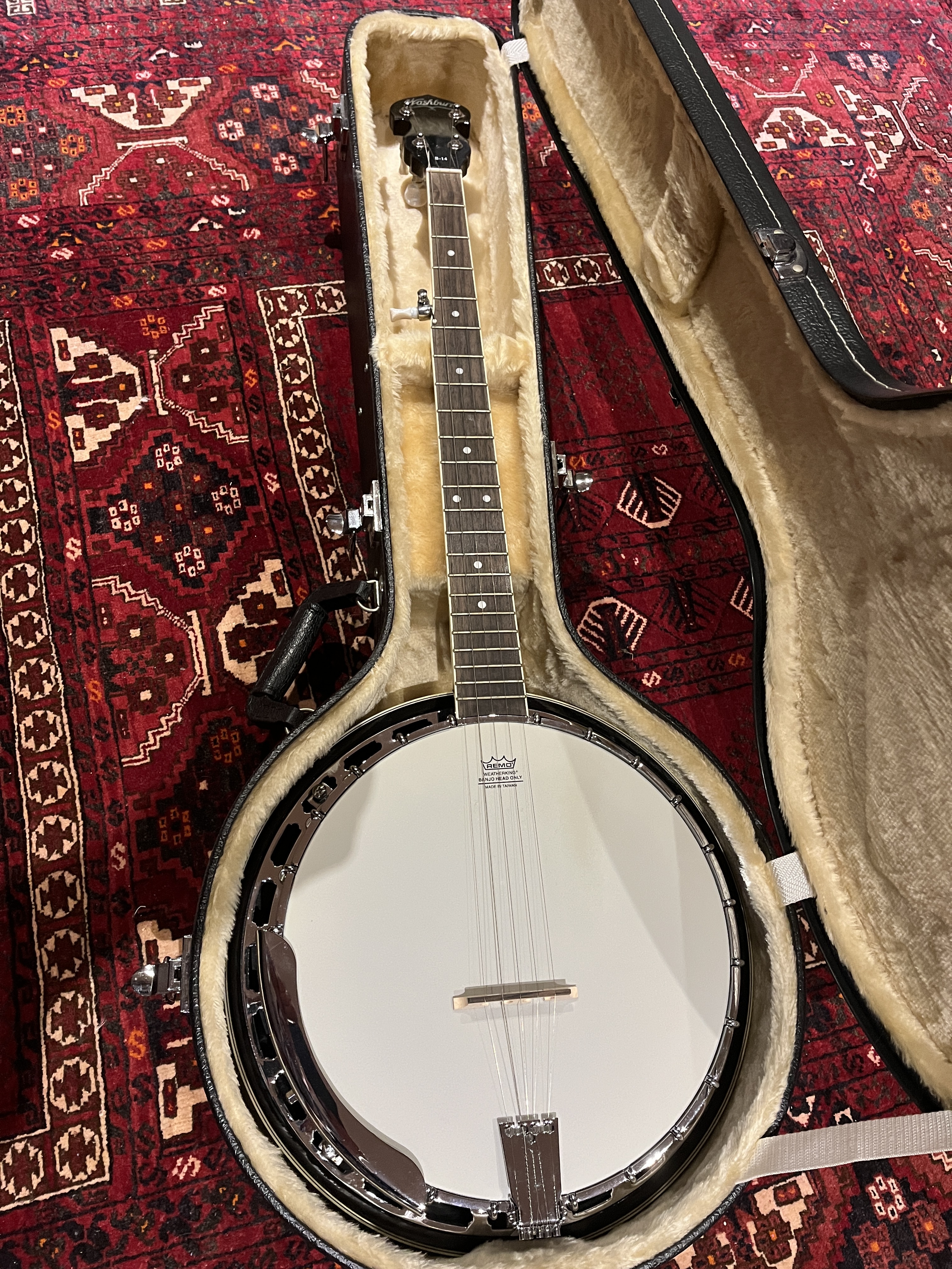 Vends Banjo Washburn B14 comme neuf et complet