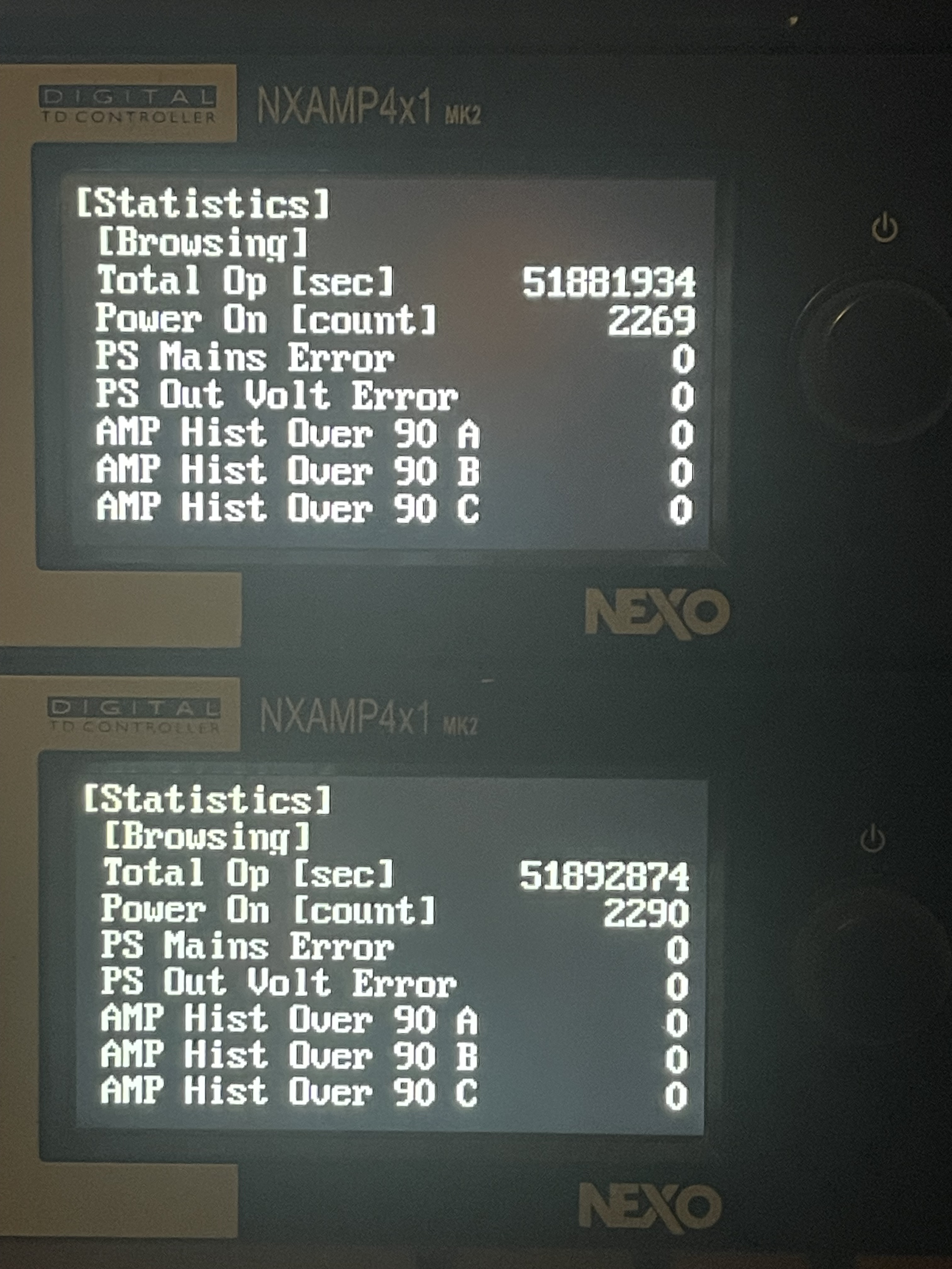 [VENDS] Deux Amplificateur-Processeur NEXO NXAMP 4x1 Mk2 + Carte NXRM104