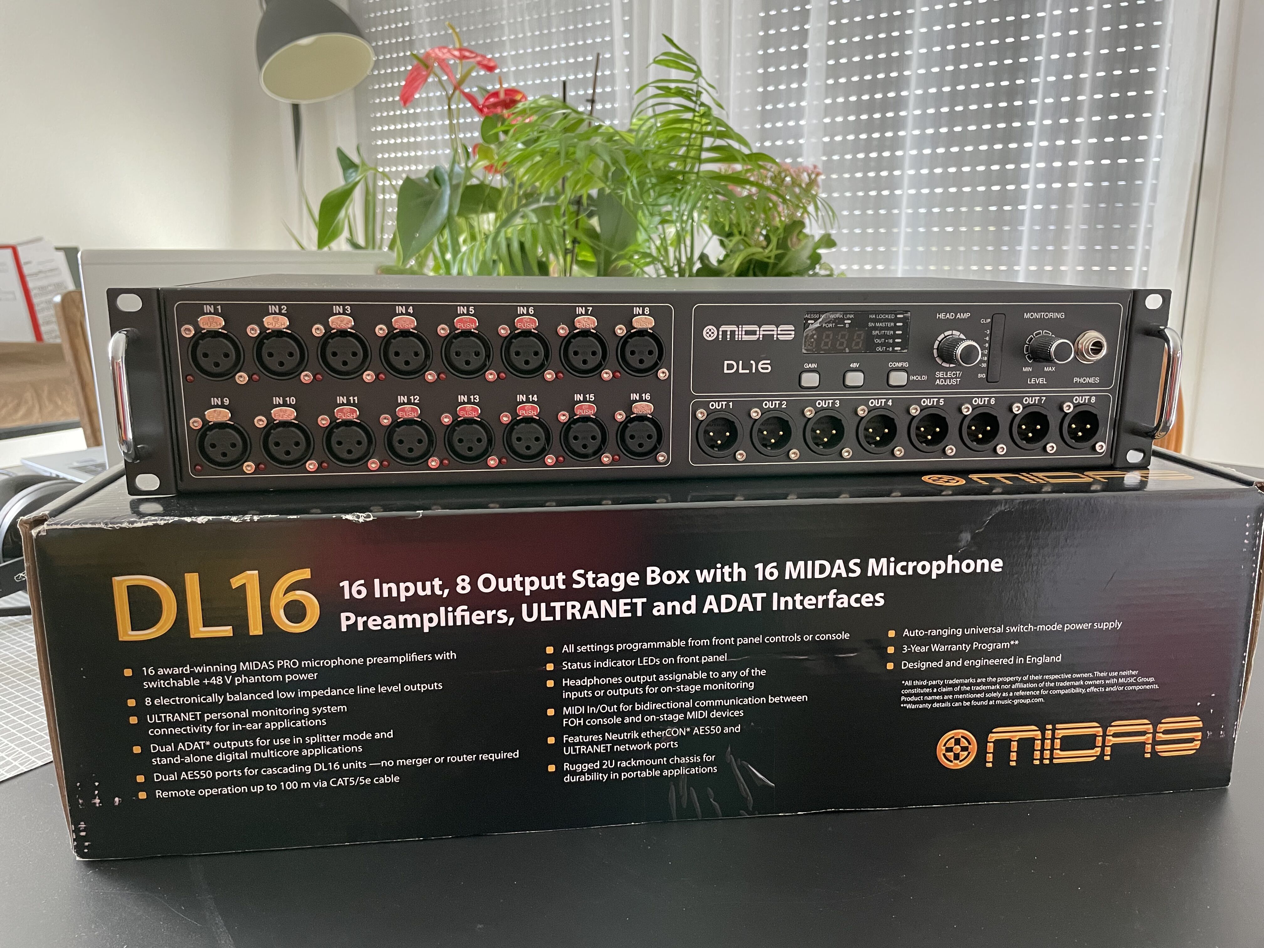 Vds stagebox Midas DL16 en parfait étaT