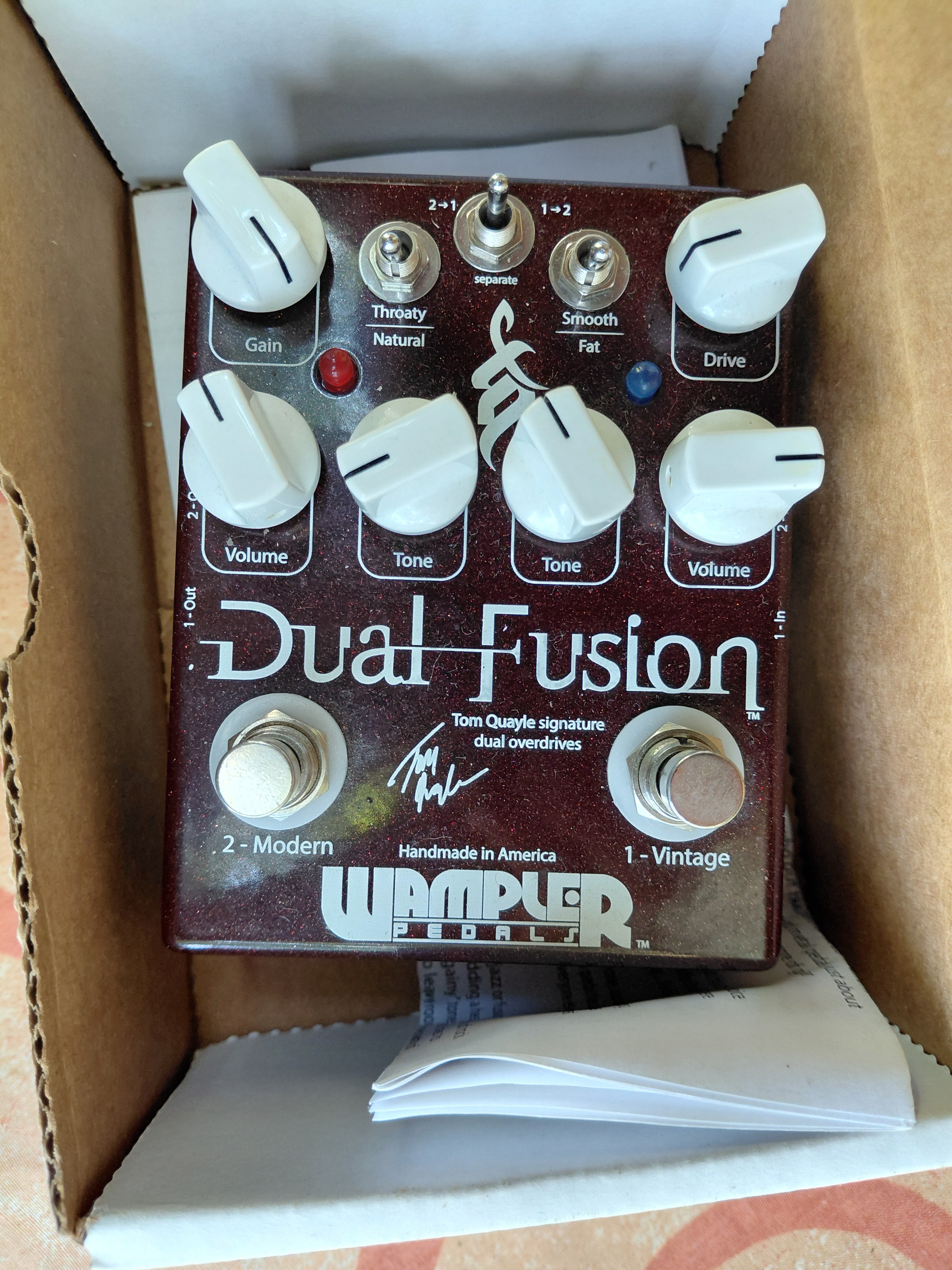 Vends WAMPLER DUAL FUSION