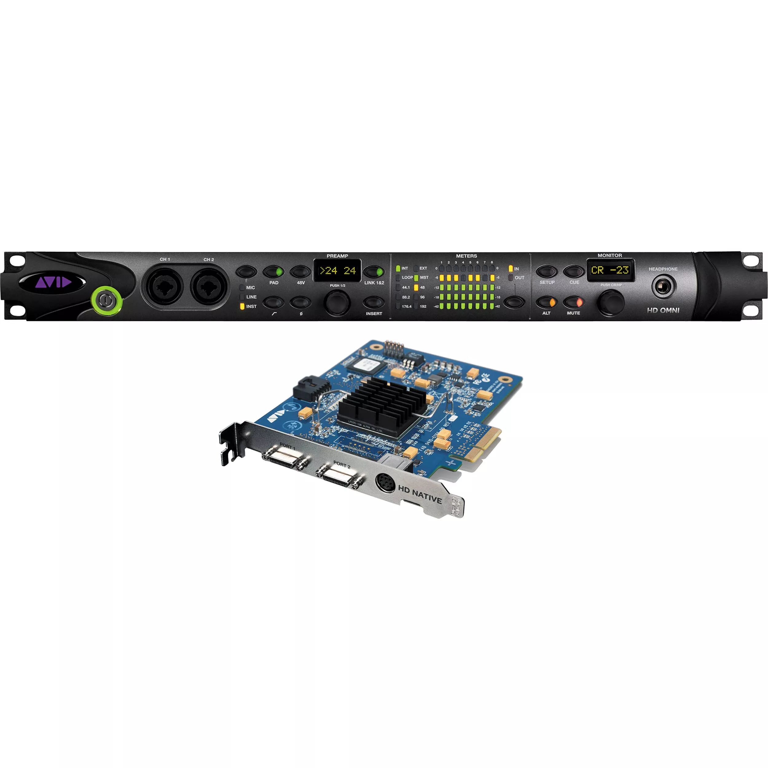 Vends interface Avid HD Omni + carte PCIe HD Native