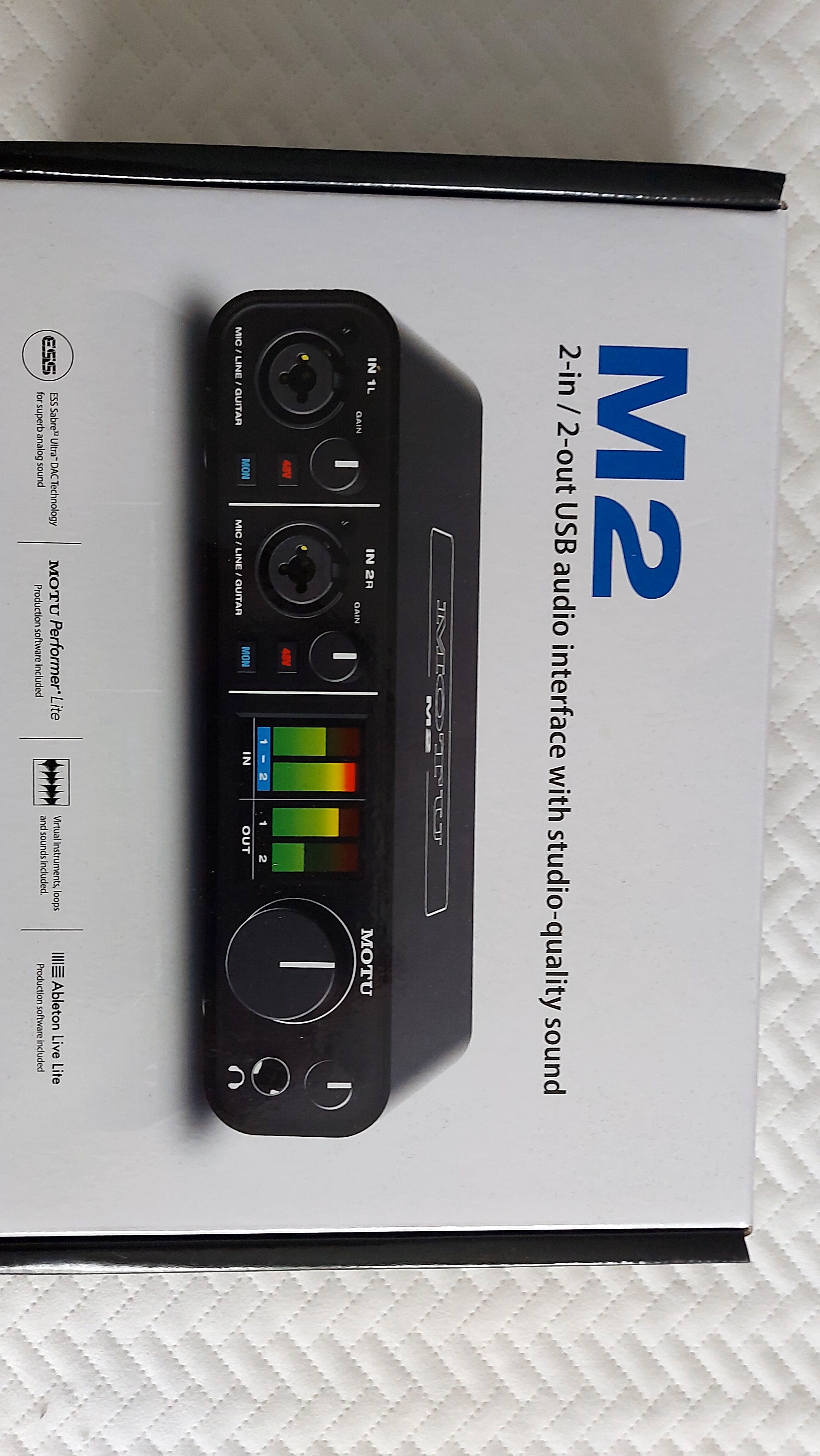 Vends carte son Motu M2