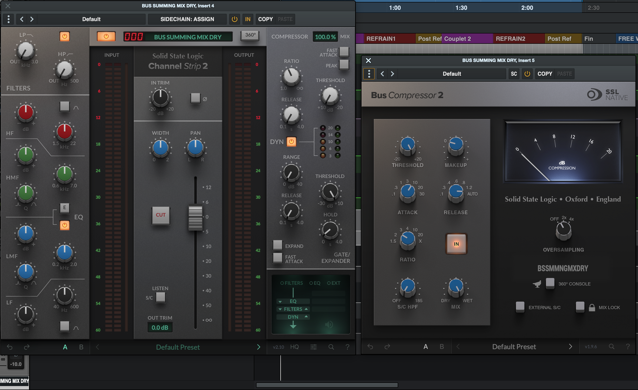 SSL Native Bus Compressor 2 + SSL Native Channelstrip 2