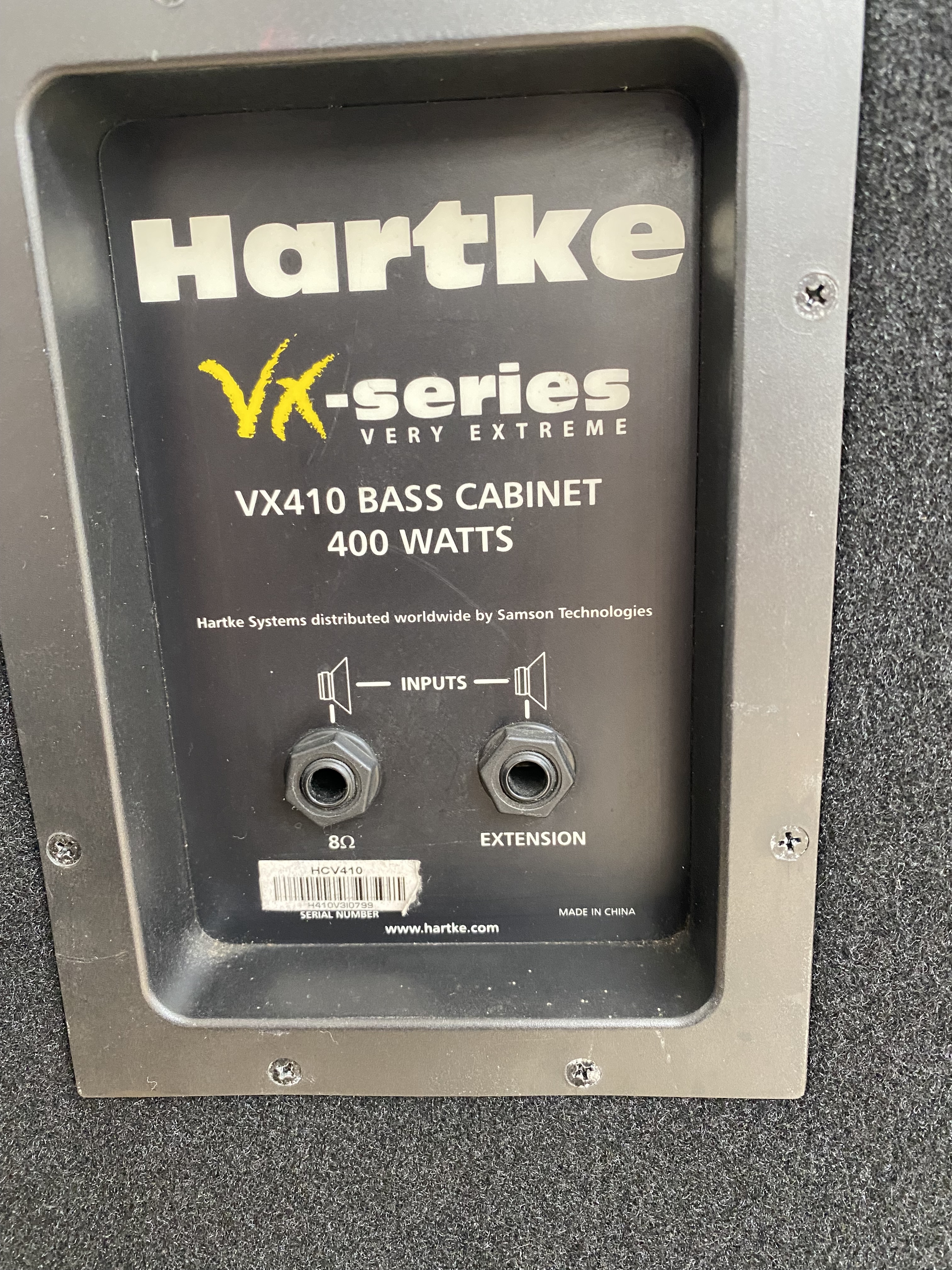 Vends baffle basse  Hartke VX 410 